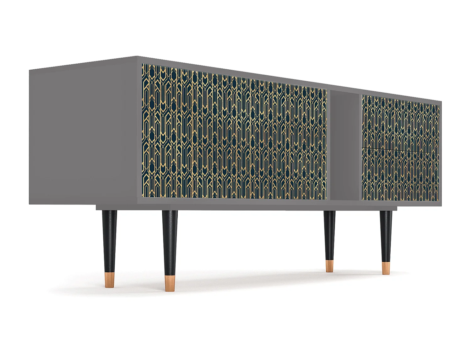 Meuble TV - 170х69х48 cm - T1 - Golden Empire, Gris