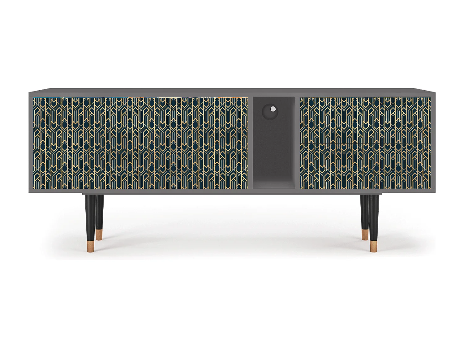 Mobile TV - 170х69х48 cm - T1 - Golden Empire, Grigio