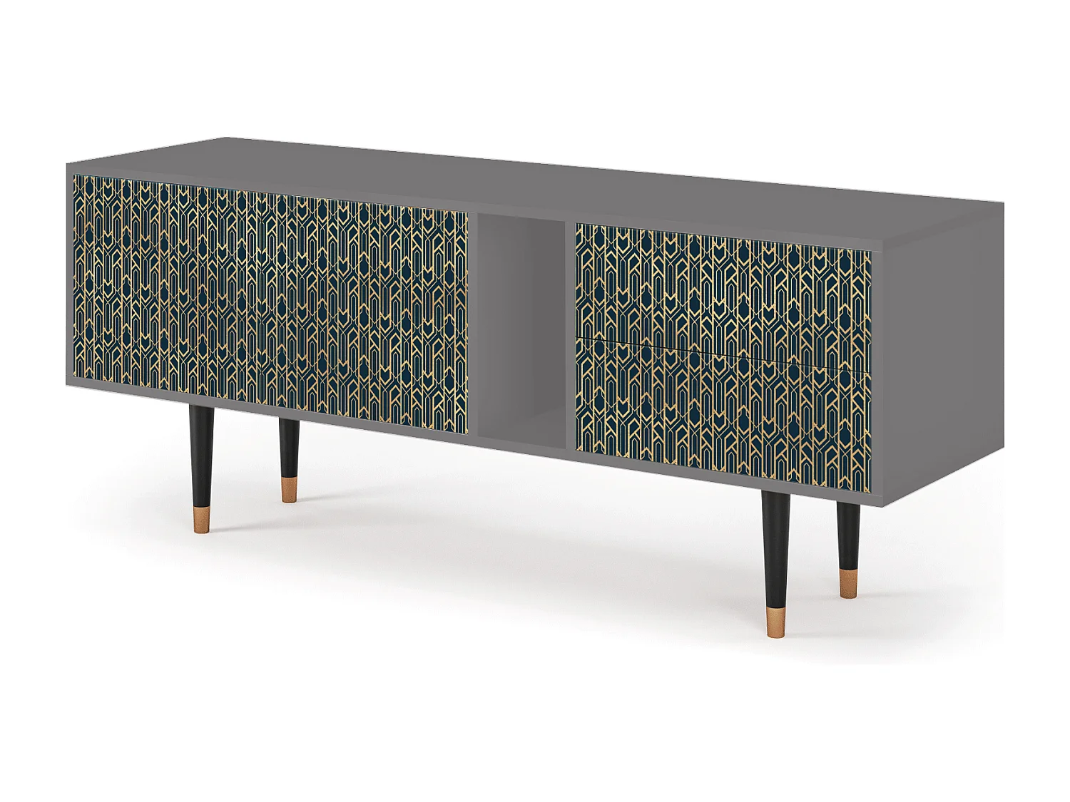 Mobile TV - 170х69х48 cm - T1 - Golden Empire, Grigio