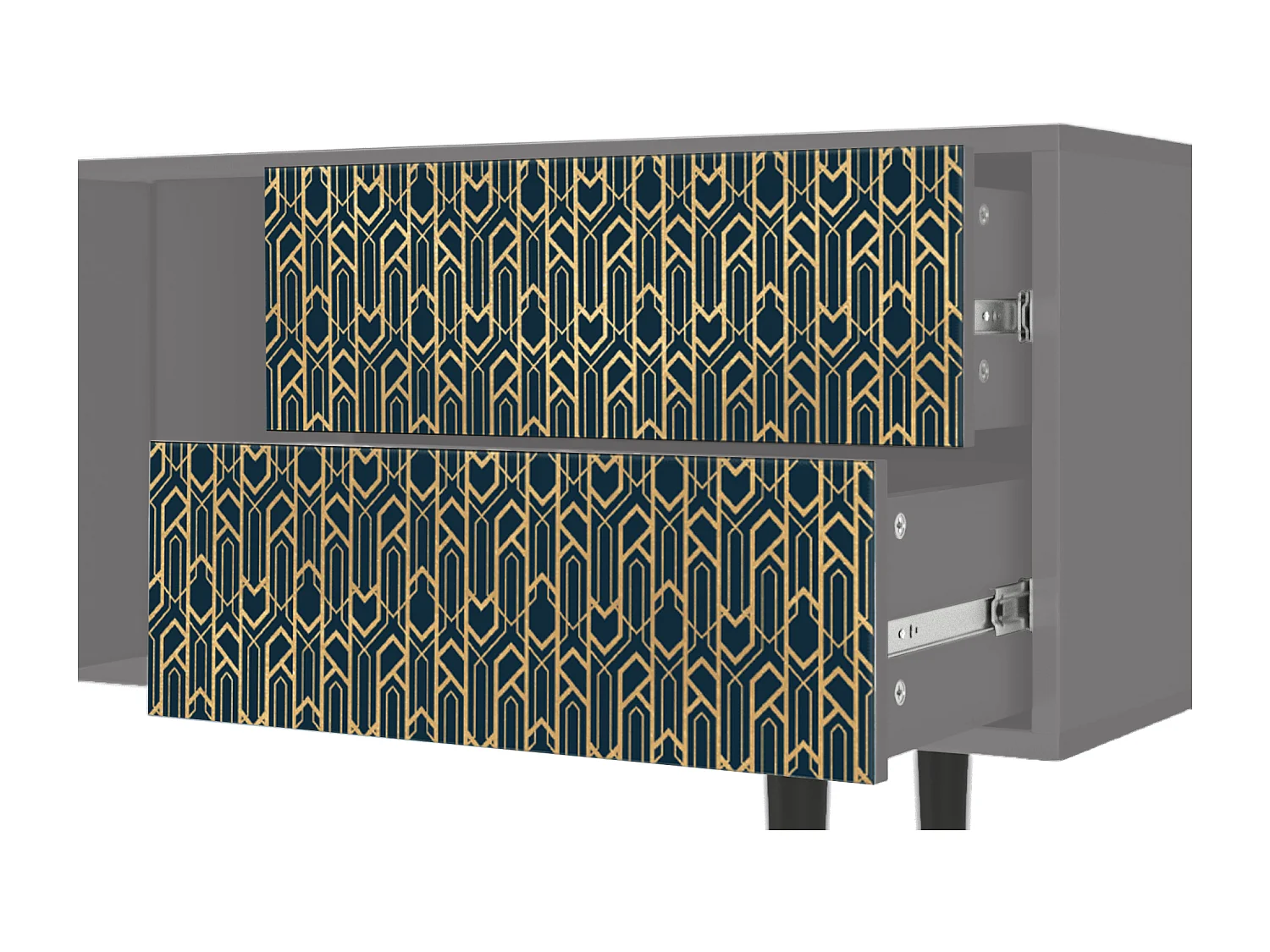 Mobile TV - 170х69х48 cm - T1 - Golden Empire, Grigio