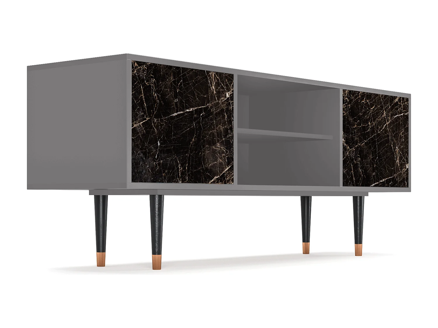 Meuble TV - 170х69х48 cm - T2 - Night Abyss, Gris