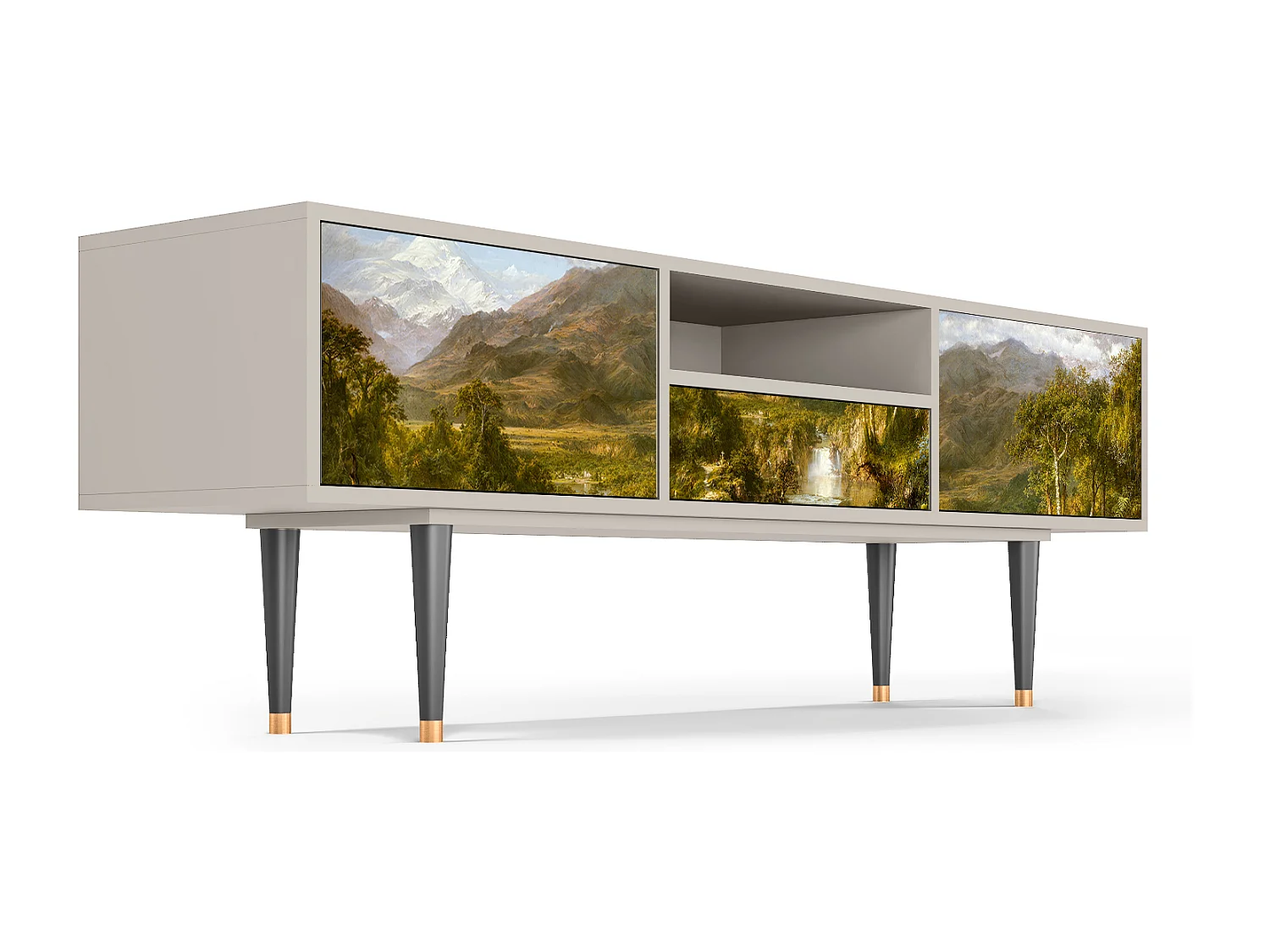 Mobile TV - 170х59х41 cm - T6 - The Heart of the Andes , Sabbia