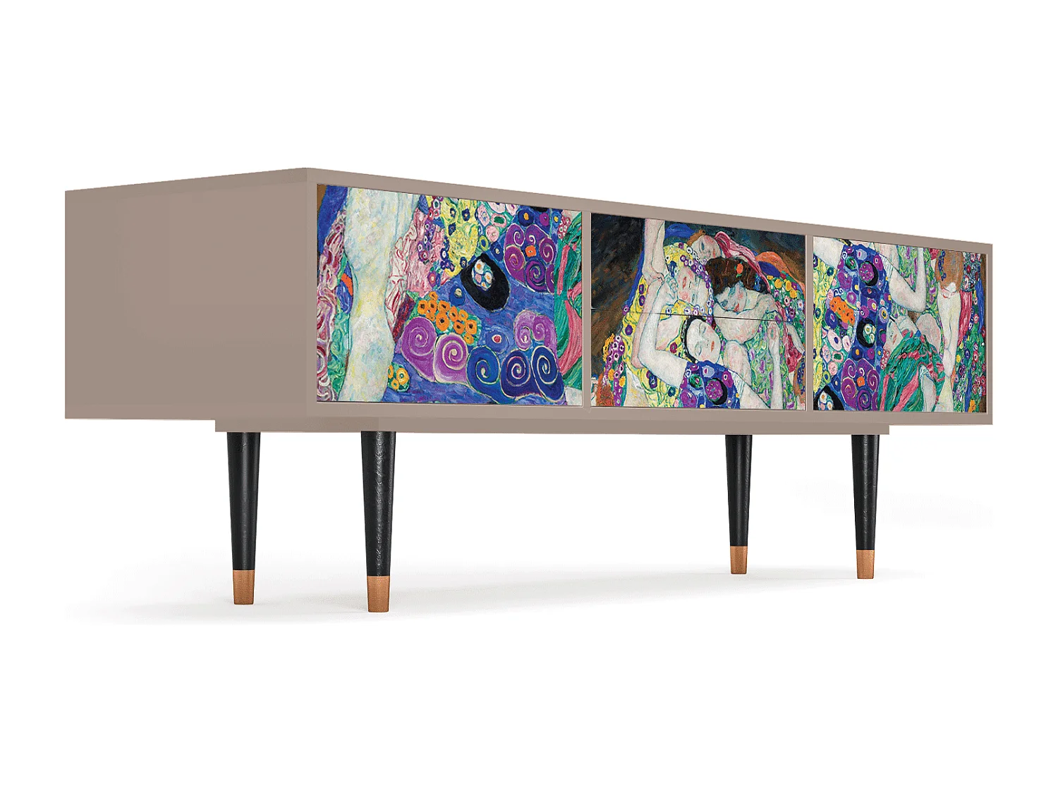 TV-meubel - 170х59х48 cm - T4 - The Maiden by Klimt, Latte