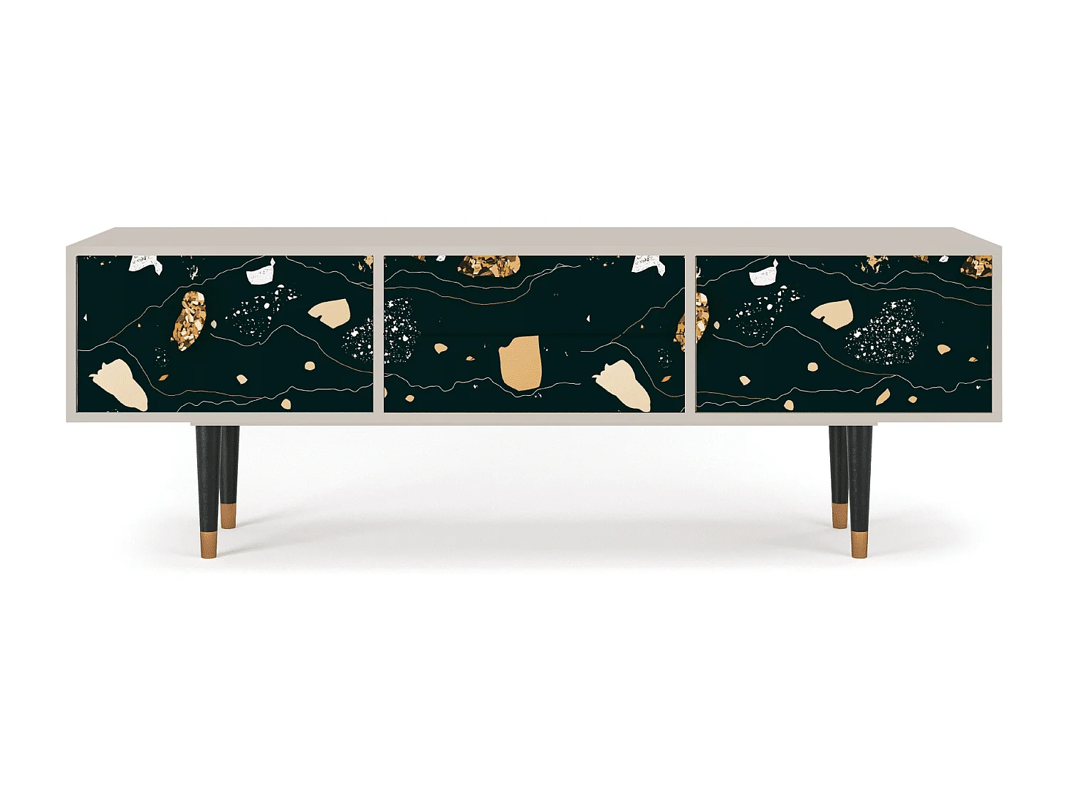 Szafka RTV - 170х59х48 cm - T4 - Space Rocks, Piaskowy