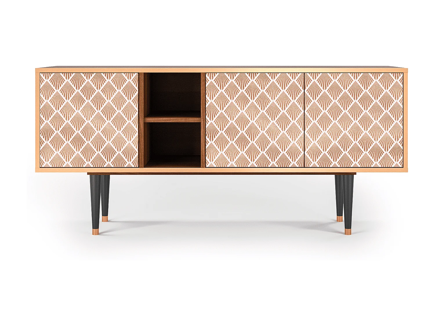 Mobile TV - 150х69х41 cm - T5 - Pastel Sunrise, Noce