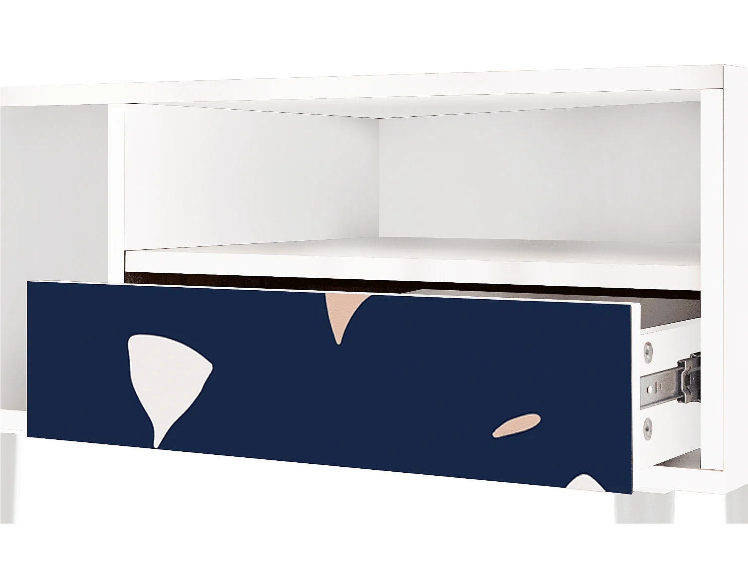 Szafka RTV - 115х59х48 cm - T3 - Space Satellites, Biały