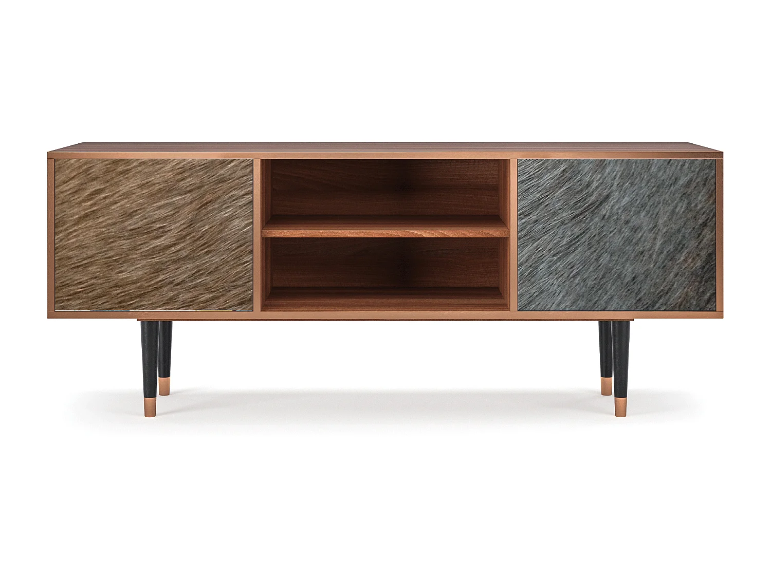 TV-Möbel - 170х69х48 cm - T2 - Peanut Hair, Walnuss