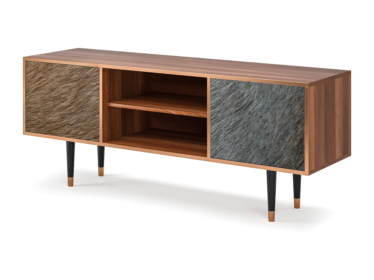 TV-Möbel - 170х69х48 cm - T2 - Peanut Hair, Walnuss