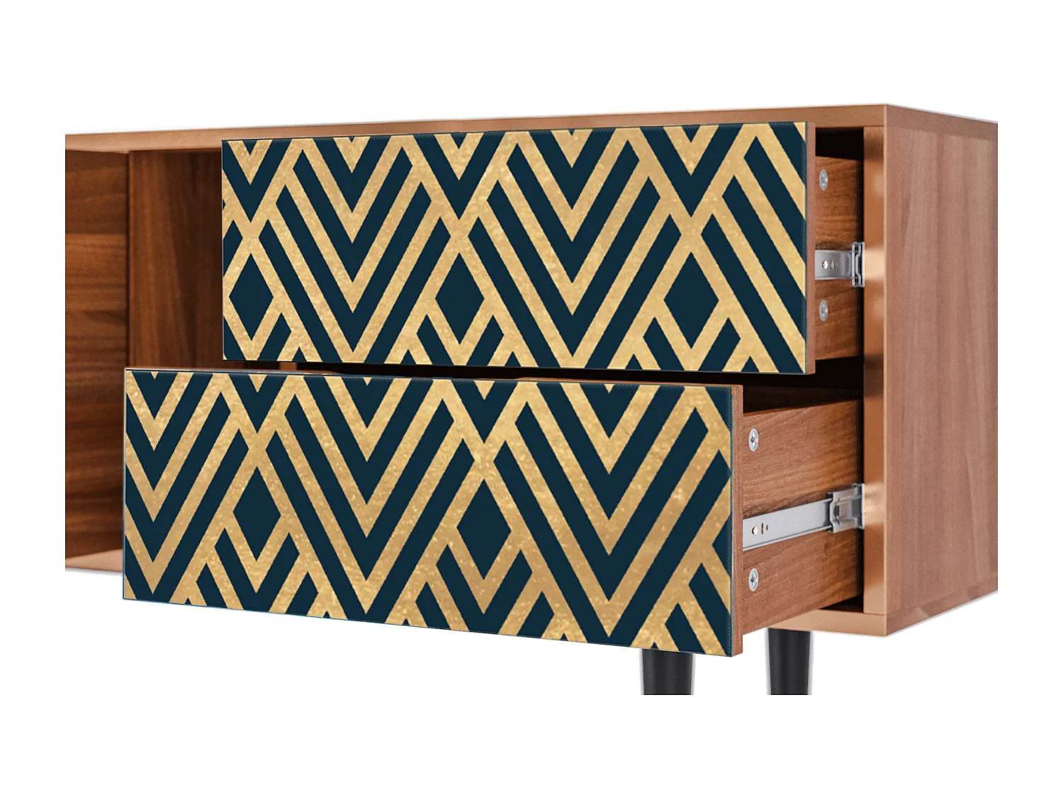 TV-Möbel - 170х69х48 cm - T1 - Egypt Triangles, Walnuss