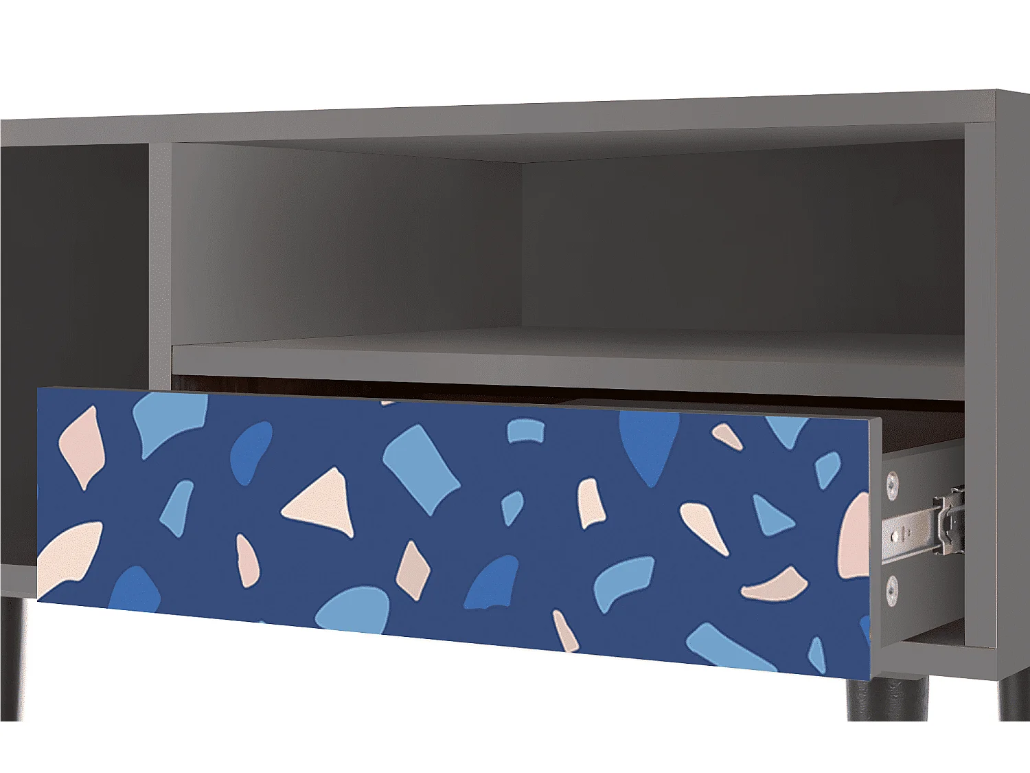 Meuble TV - 115х59х48 cm - T3 - Soap Whirpool, Gris