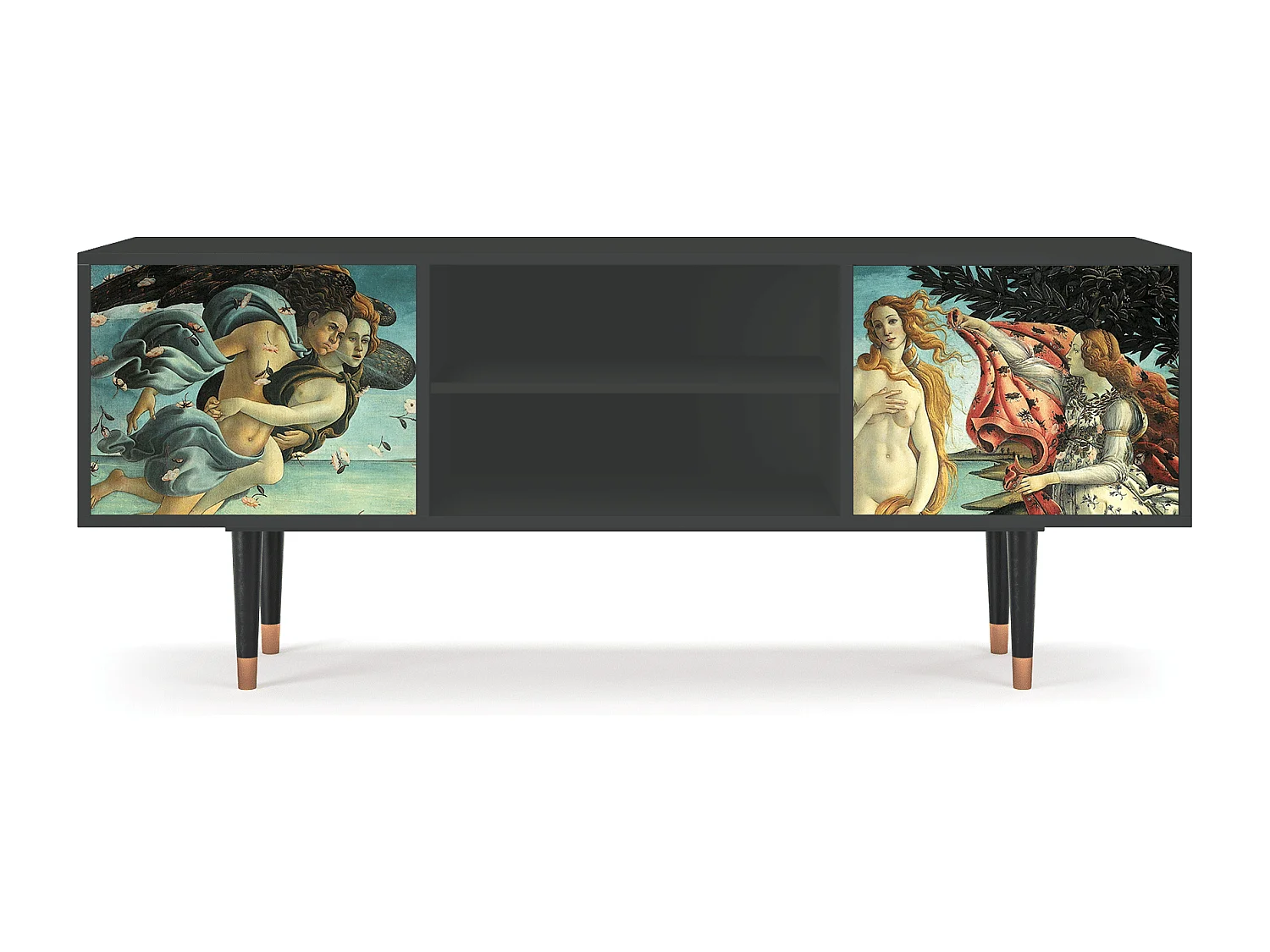 Meuble TV - 170х69х48 cm - T2 - The Birth of Venus, Anthracite