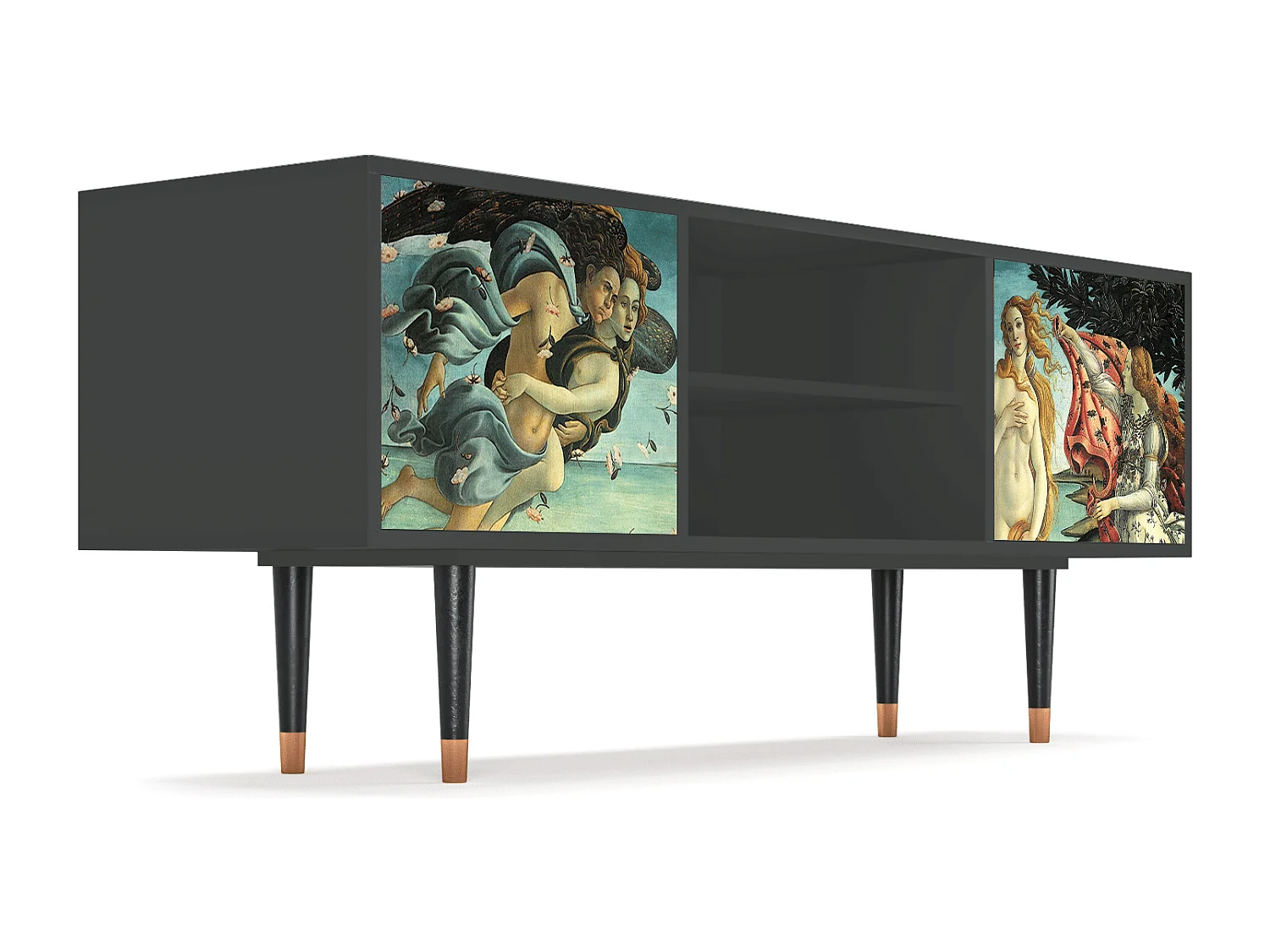 Meuble TV - 170х69х48 cm - T2 - The Birth of Venus, Anthracite