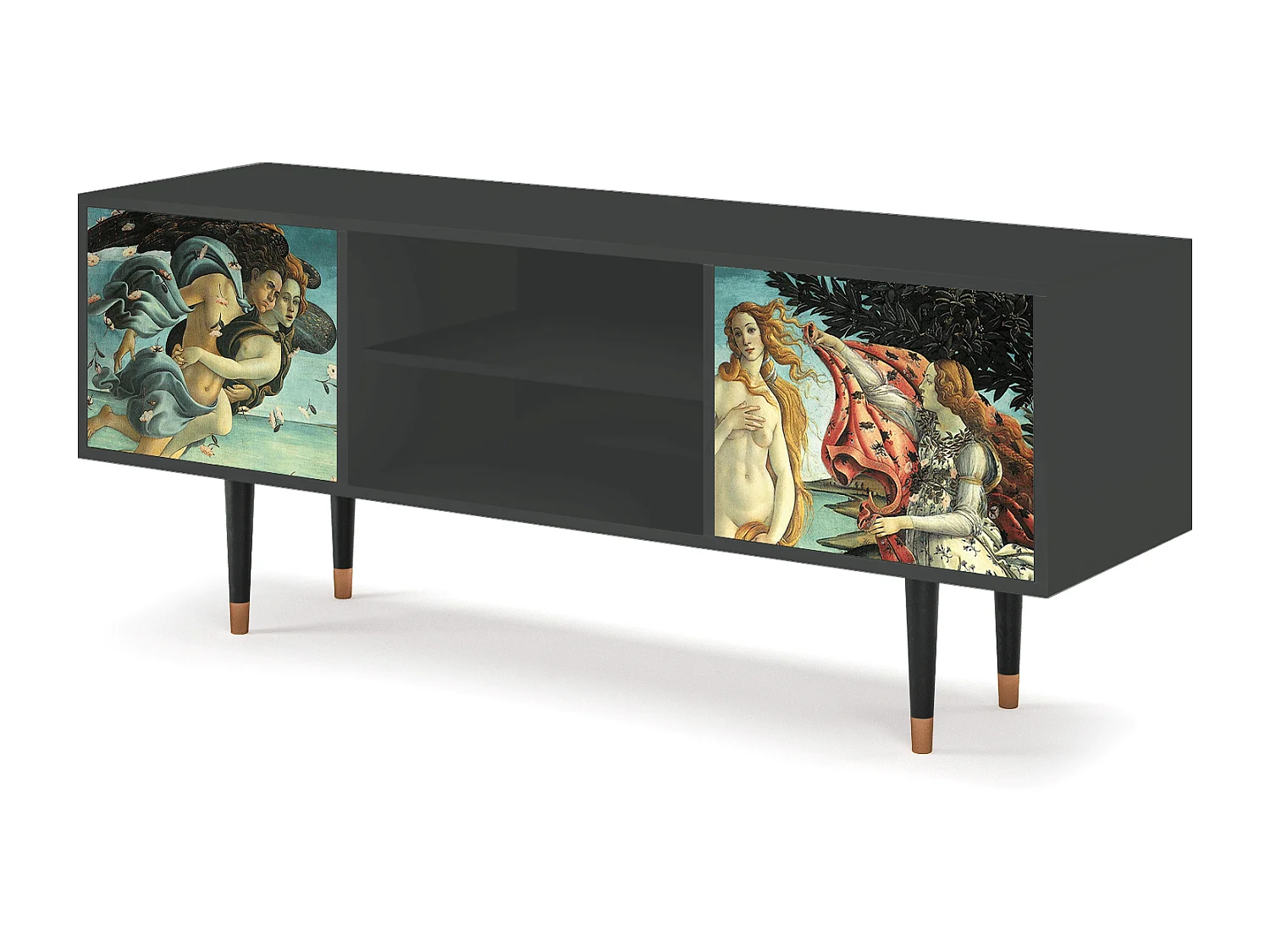 TV-Möbel - 170х69х48 cm - T2 - The Birth of Venus, Anthrazit
