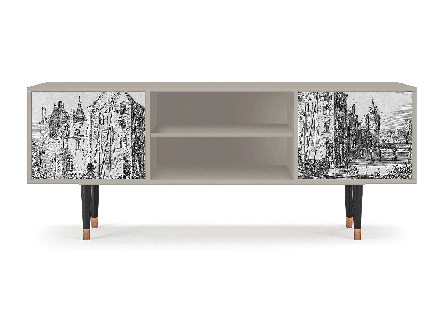 Meuble TV - 170х69х48 cm - T2 - Castle by Breugel, Sable