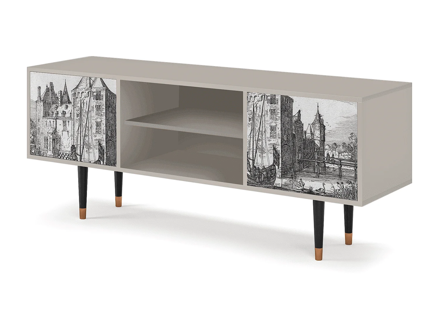 Meuble TV - 170х69х48 cm - T2 - Castle by Breugel, Sable
