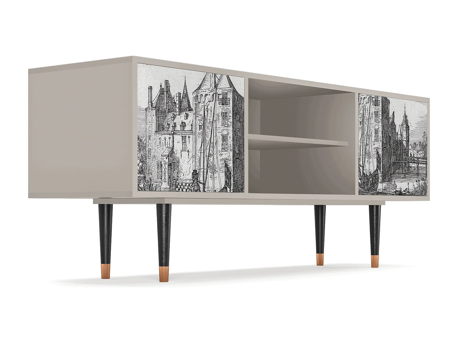 Meuble TV - 170х69х48 cm - T2 - Castle by Breugel, Sable