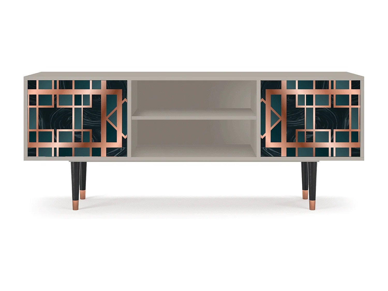 Mueble de TV - 170х69х48 cm - T2 - Emerald Metro, Arena