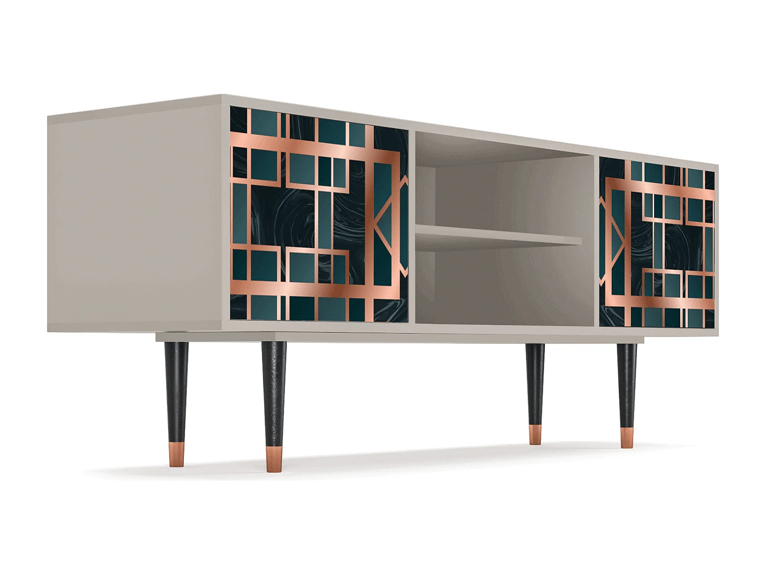 Mueble de TV - 170х69х48 cm - T2 - Emerald Metro, Arena