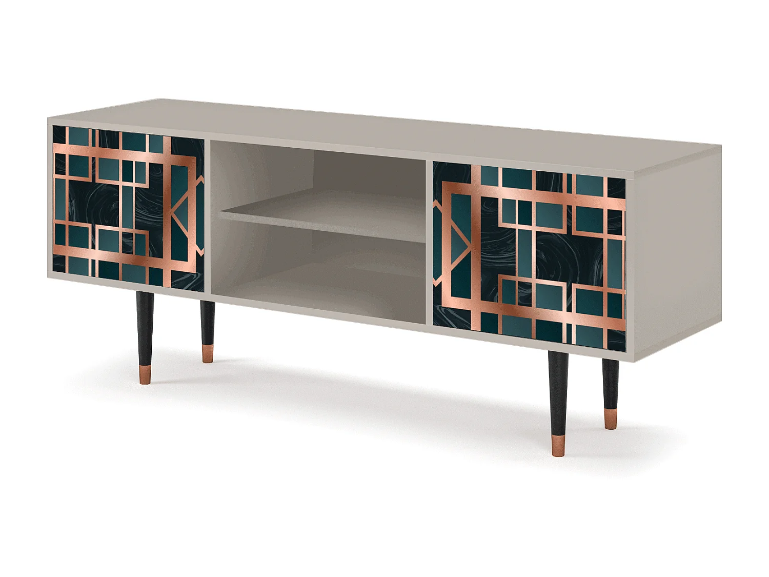 Meuble TV - 170х69х48 cm - T2 - Emerald Metro, Sable