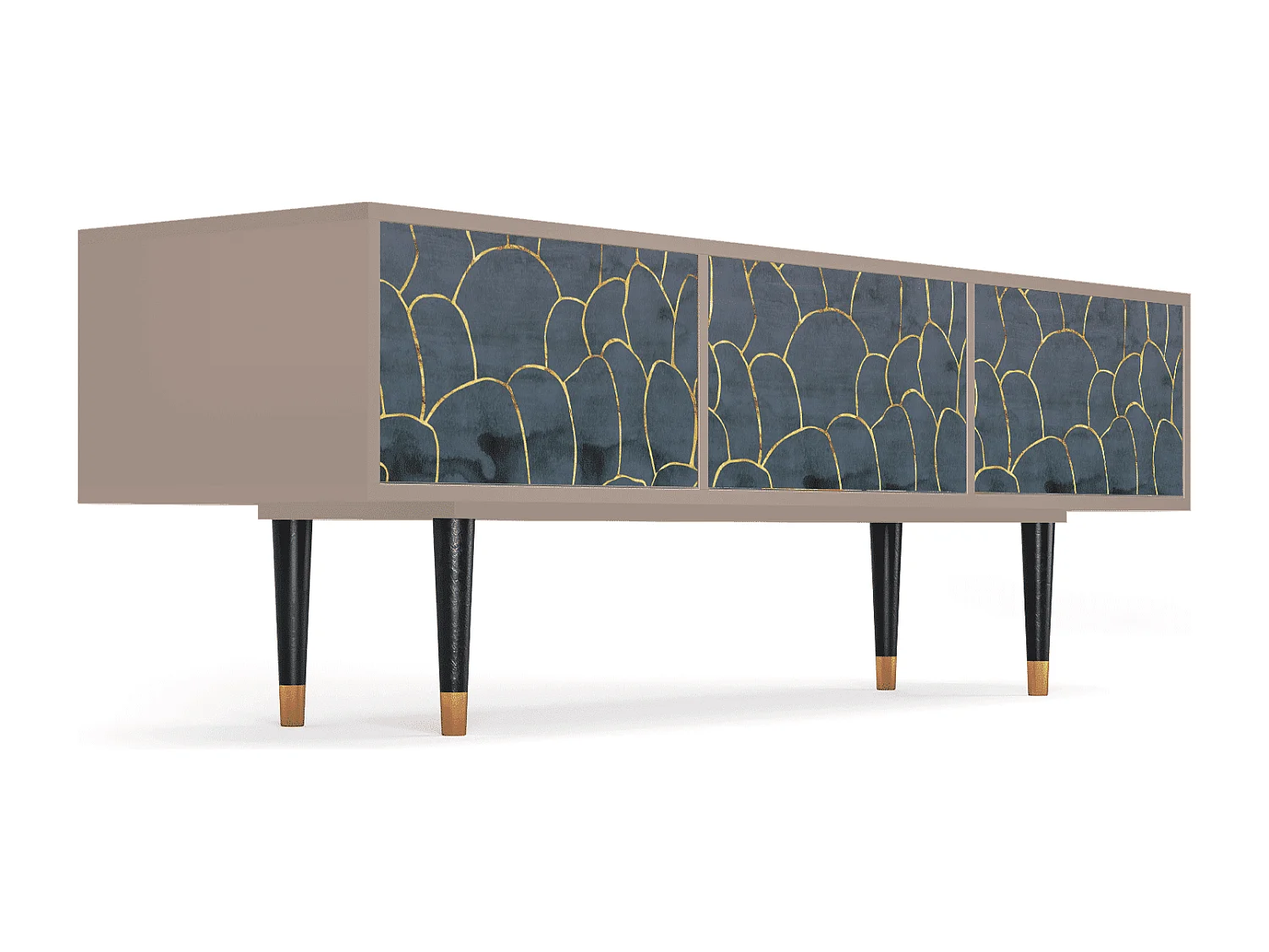 Mobile TV - 170х59х48 cm - T4 - Blue Lagoon, Latte