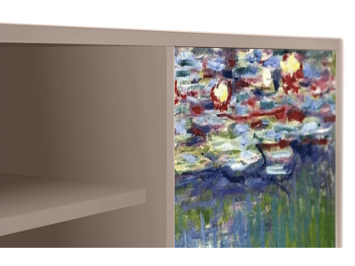 Meuble TV - 170х69х48 cm - T2 - The water lily pond  , Latte