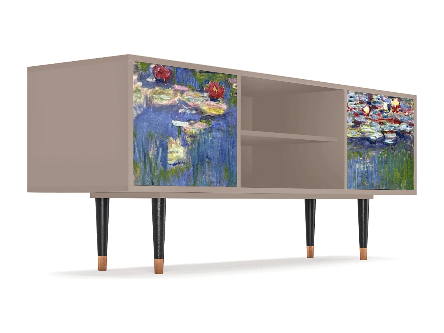 Meuble TV - 170х69х48 cm - T2 - The water lily pond  , Latte