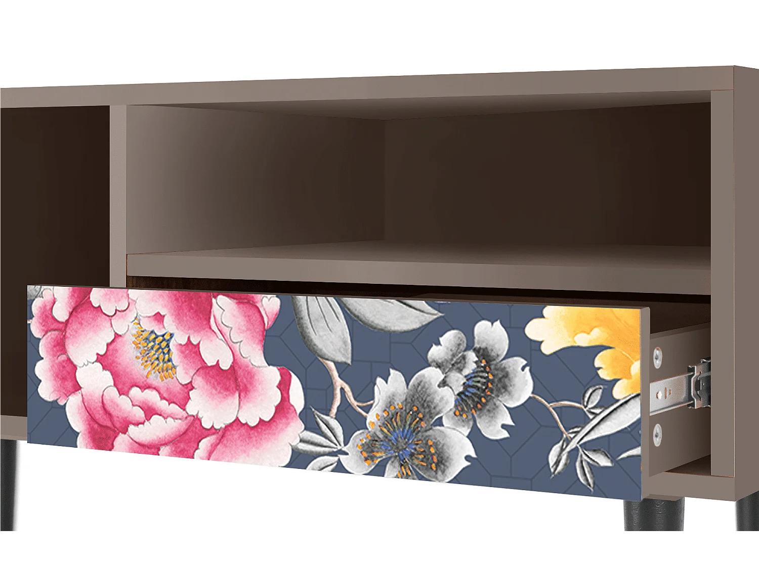 TV-meubel - 115х59х48 cm - T3 - Dark Flower Bed, Latte