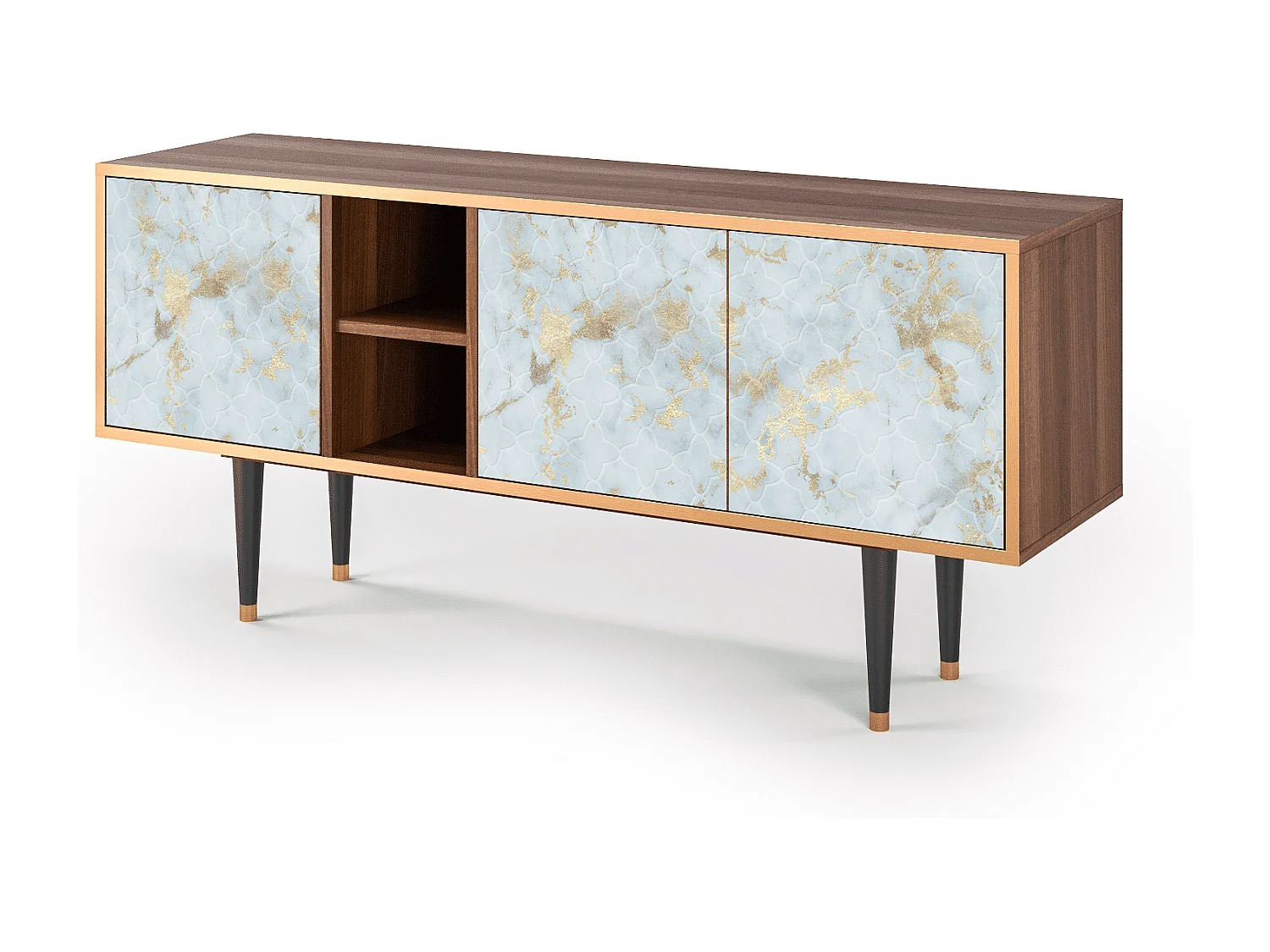 Mobile TV - 150х69х41 cm - T5 - Golden Waves, Noce