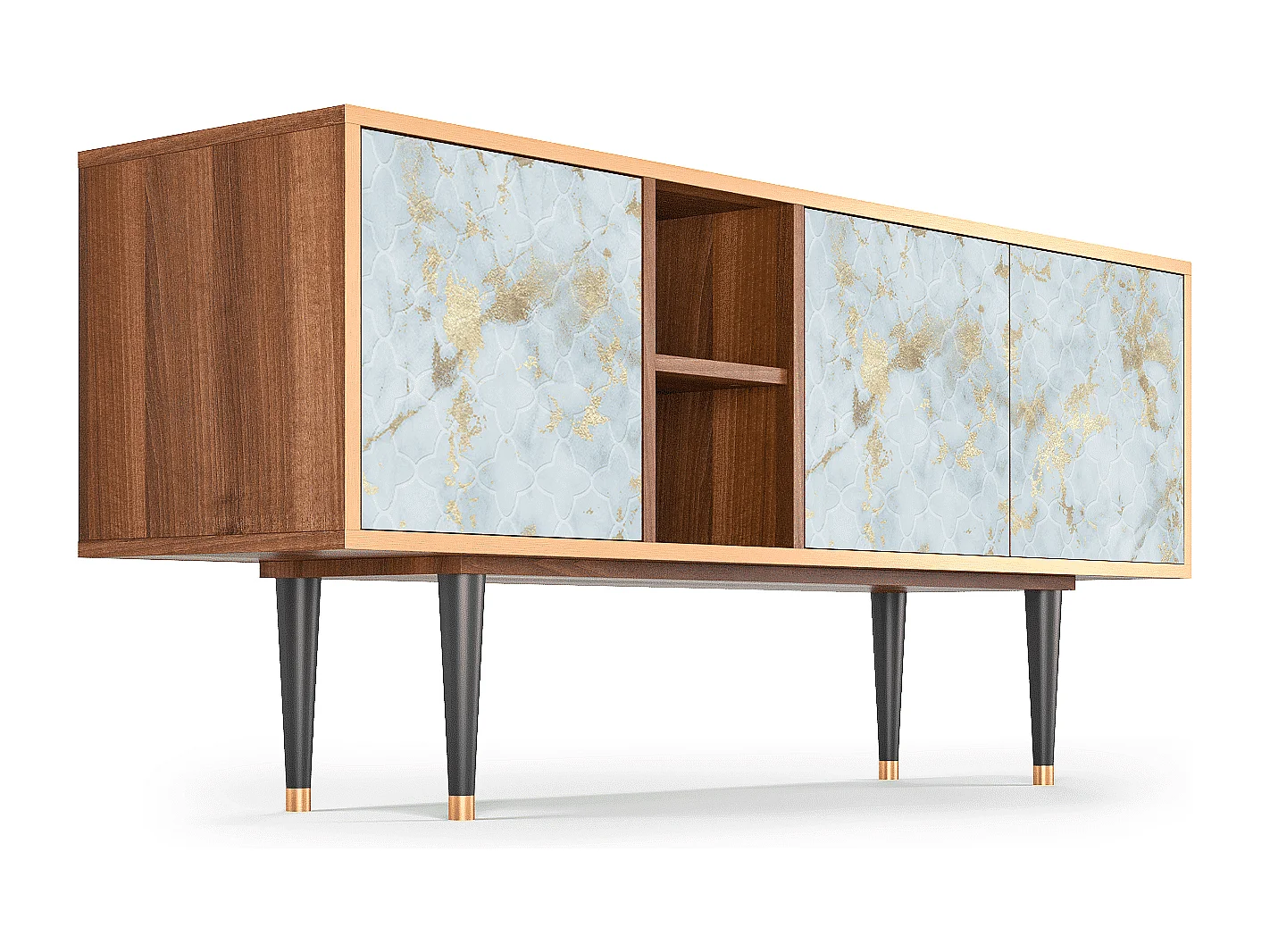 Mobile TV - 150х69х41 cm - T5 - Golden Waves, Noce