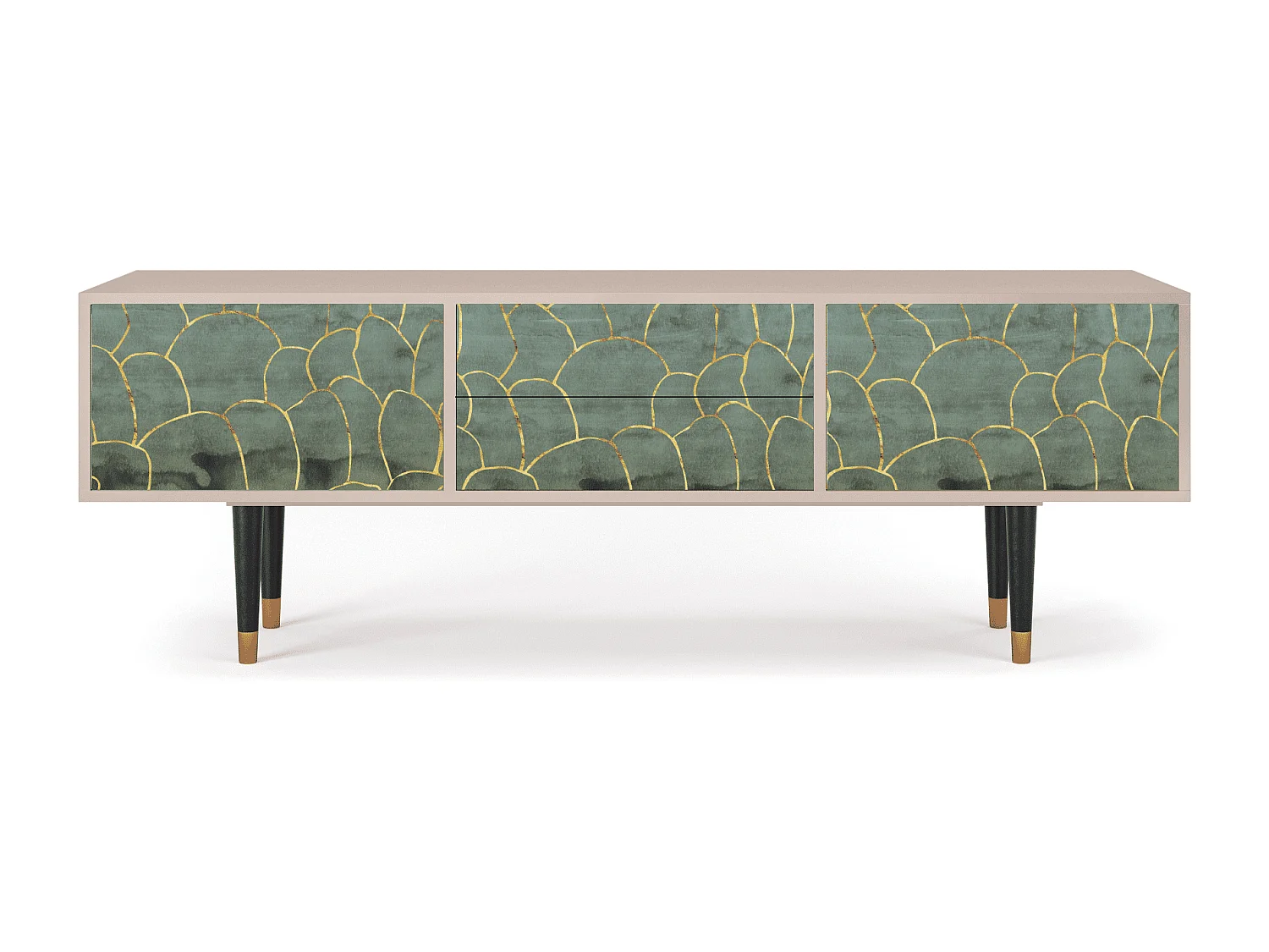 Meuble TV - 170х59х48 cm - T4 - Magnificent Water Lily, Latte