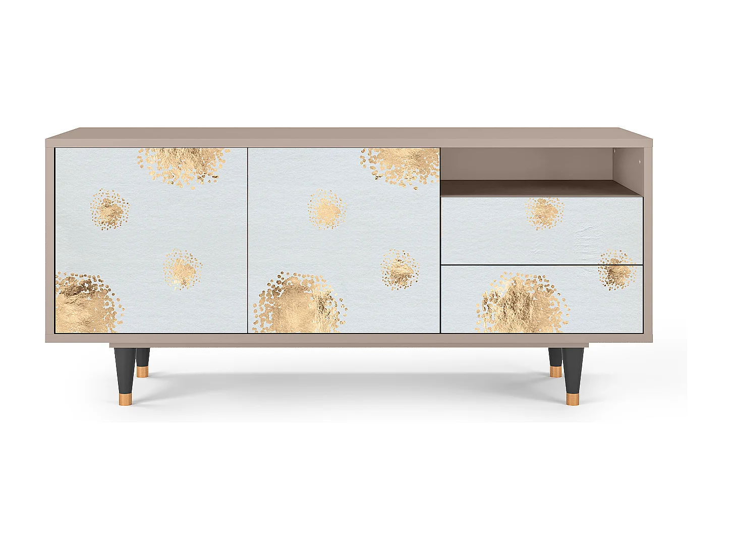 Meuble TV - 125х56х41 cm - T7 - Sky Latte, Latte