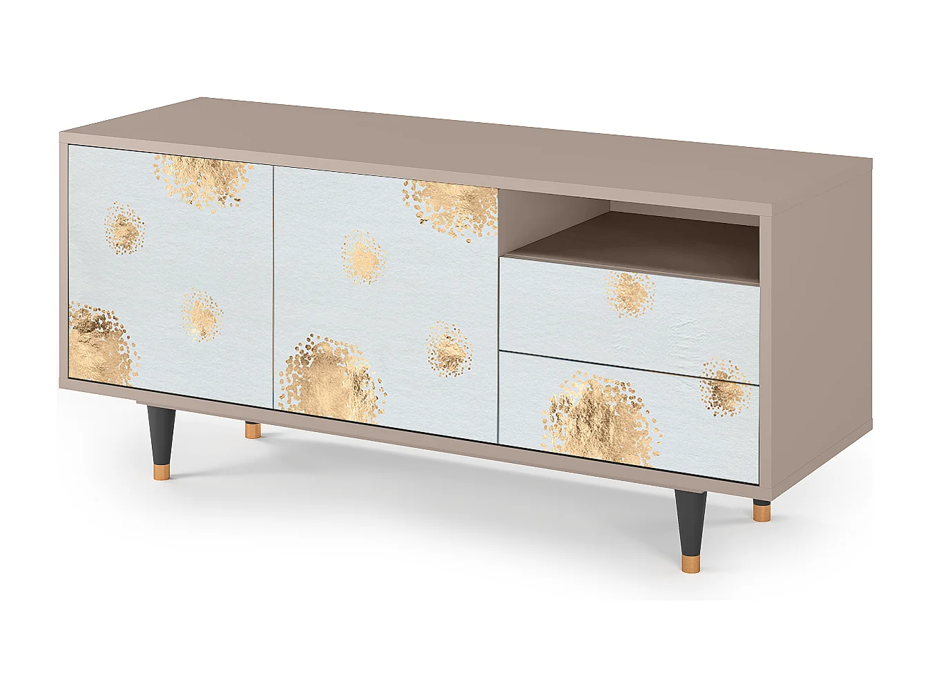 Meuble TV - 125х56х41 cm - T7 - Sky Latte, Latte