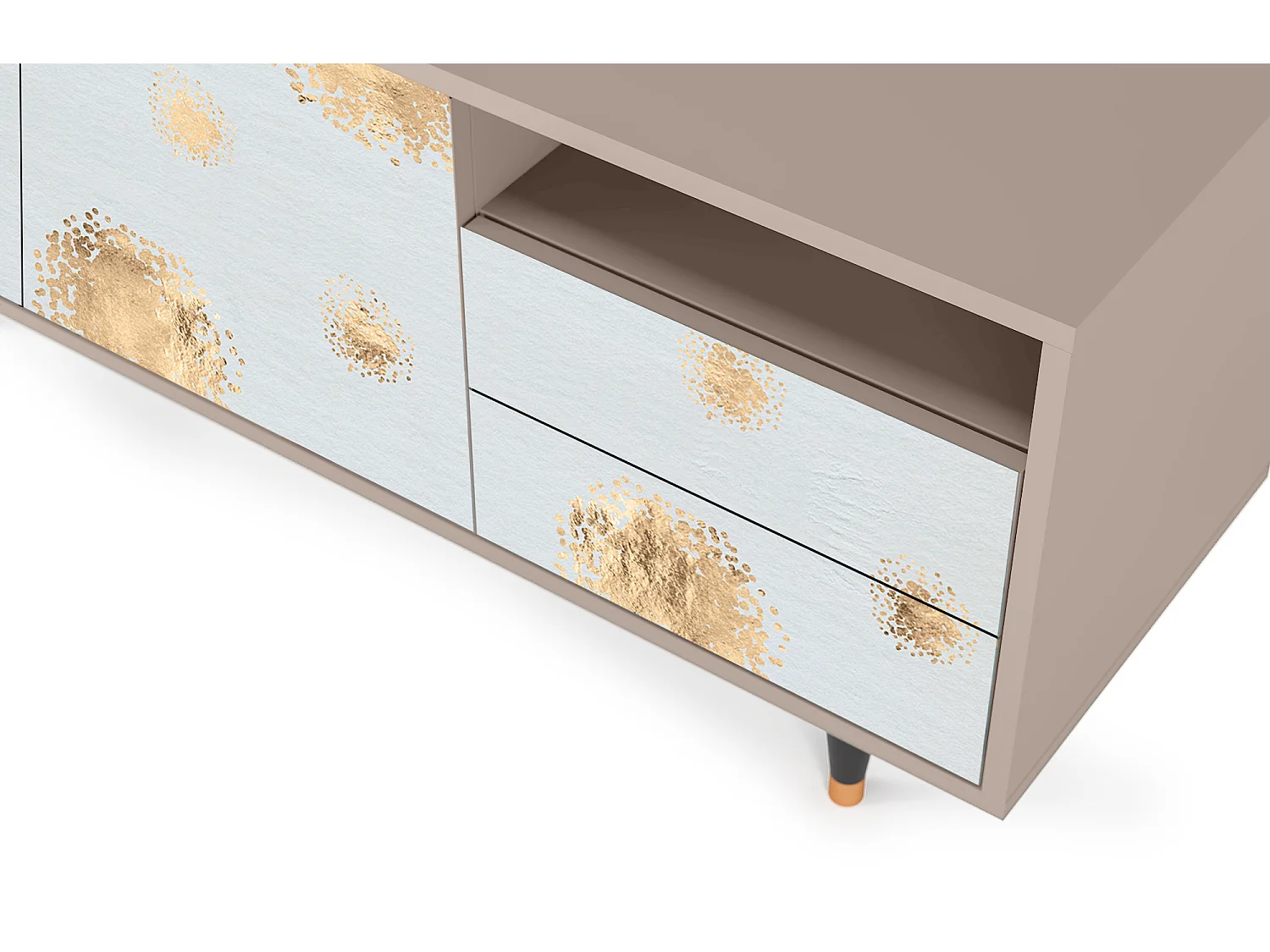 Meuble TV - 125х56х41 cm - T7 - Sky Latte, Latte