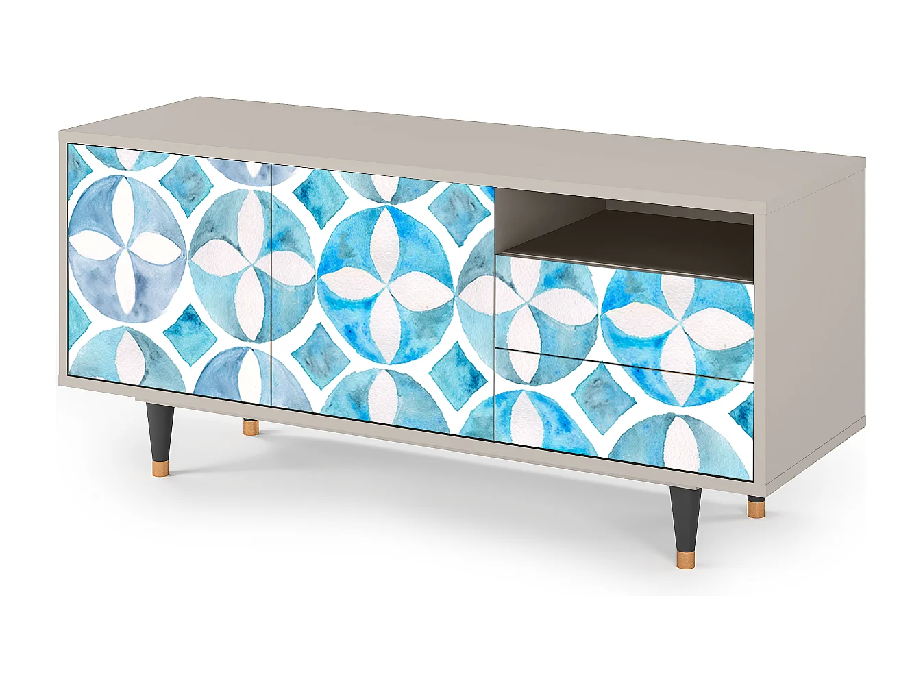 Mueble de TV - 125х56х41 cm - T7 - Porto Mood, Arena