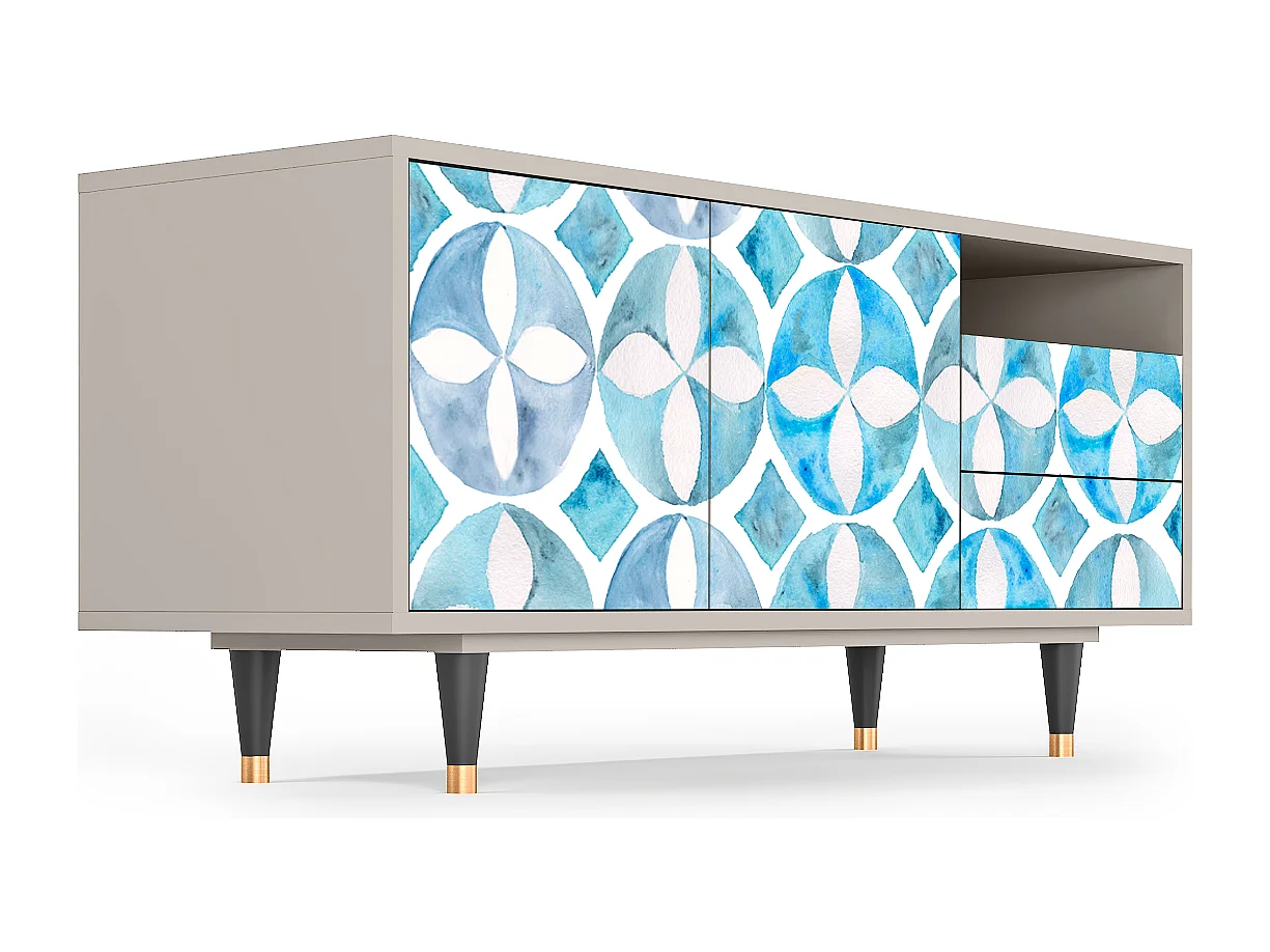 TV-meubel - 125х56х41 cm - T7 - Porto Mood, Zand