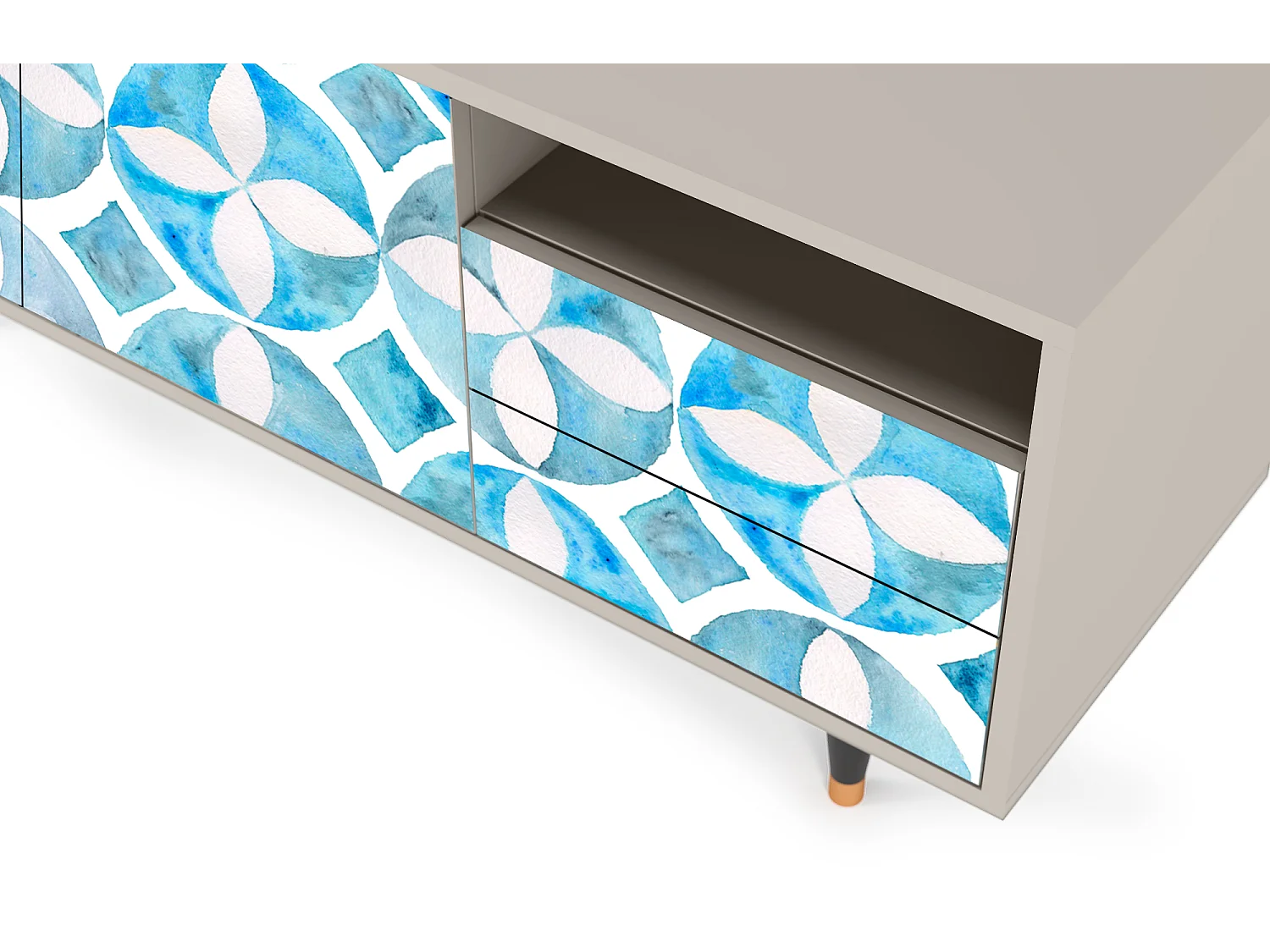 TV-meubel - 125х56х41 cm - T7 - Porto Mood, Zand