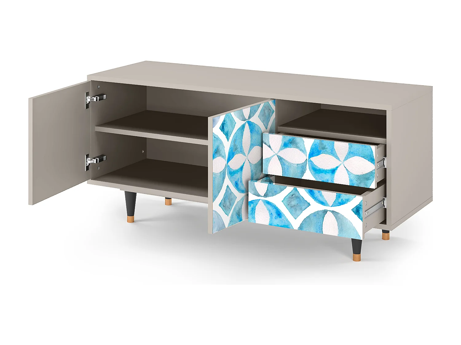 TV-meubel - 125х56х41 cm - T7 - Porto Mood, Zand