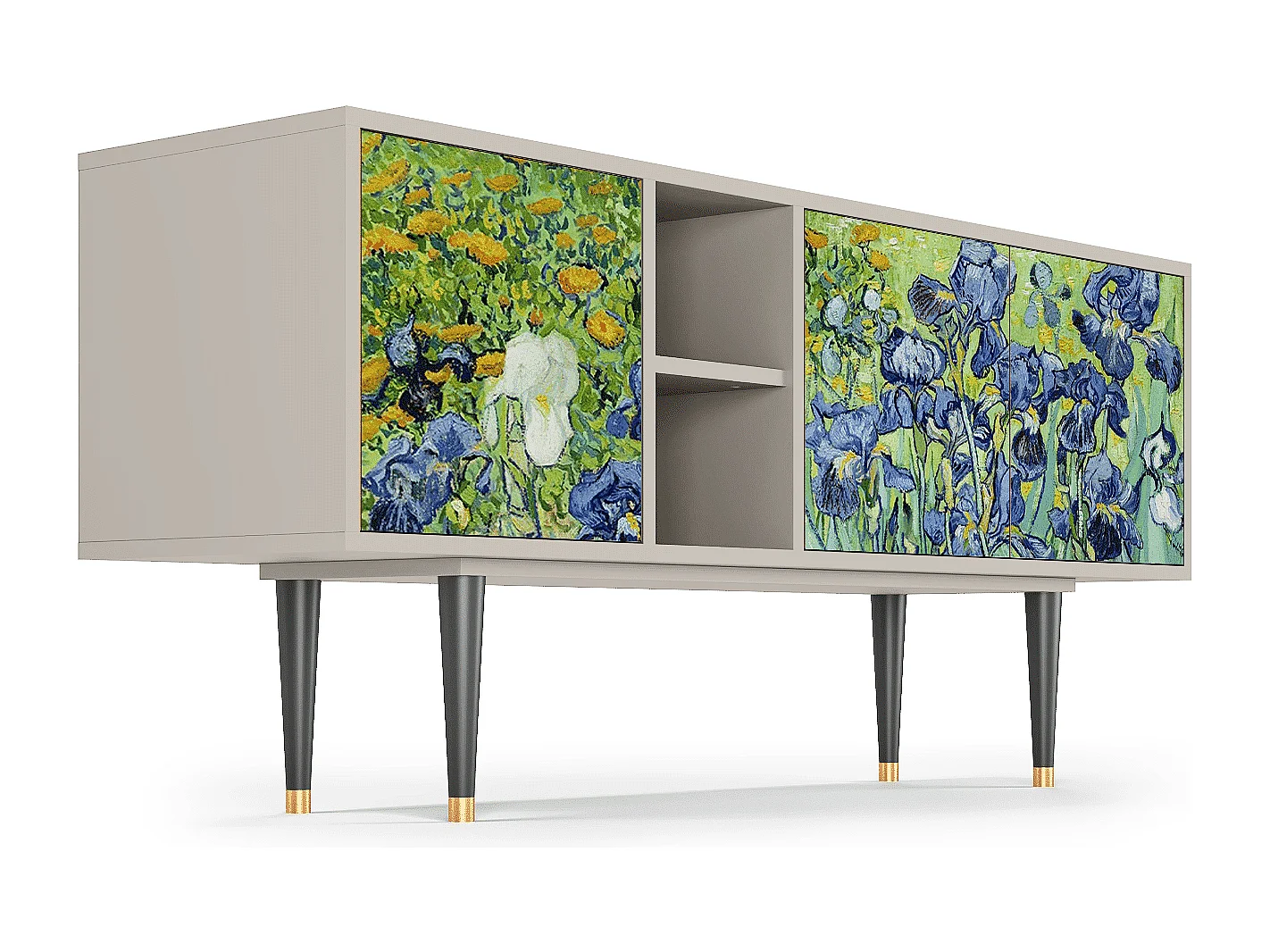 Mobile TV - 150х69х41 cm - T5 - Irises , Sabbia