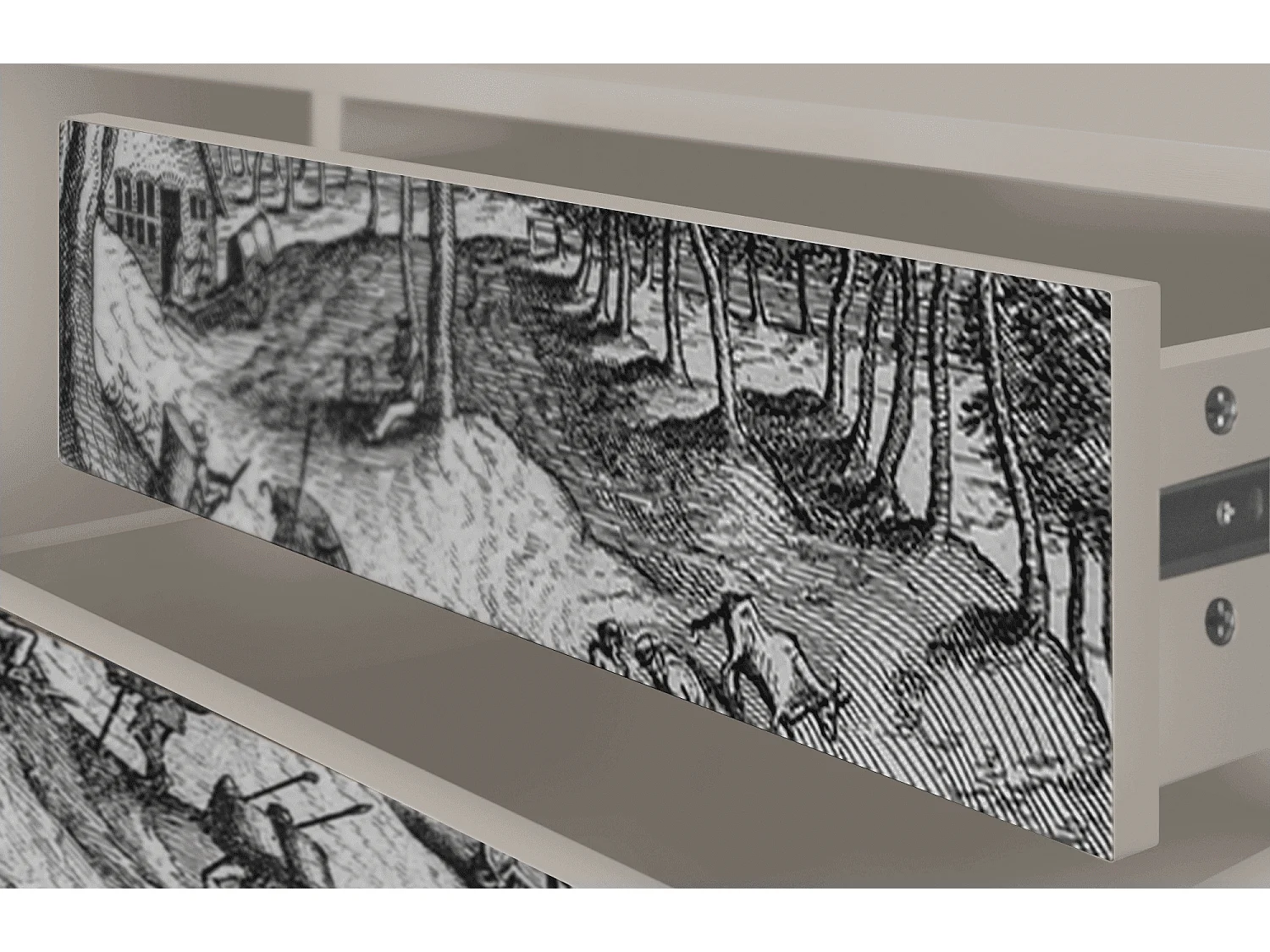 Meuble TV - 170х59х48 cm - T4 - Rusticorum, Sable