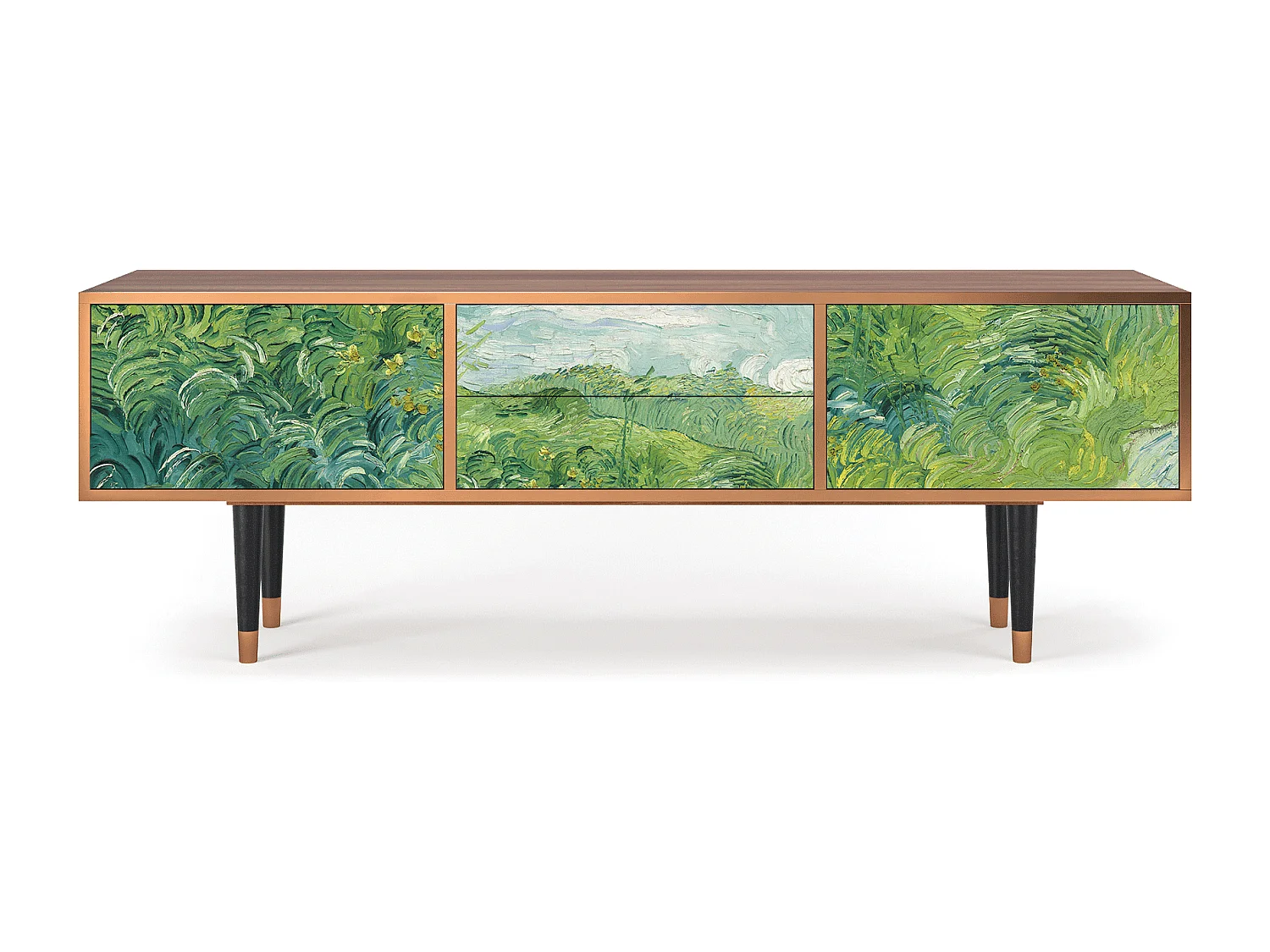 TV-meubel - 170х59х48 cm - T4 - Green Wheat Fields, Walnoot