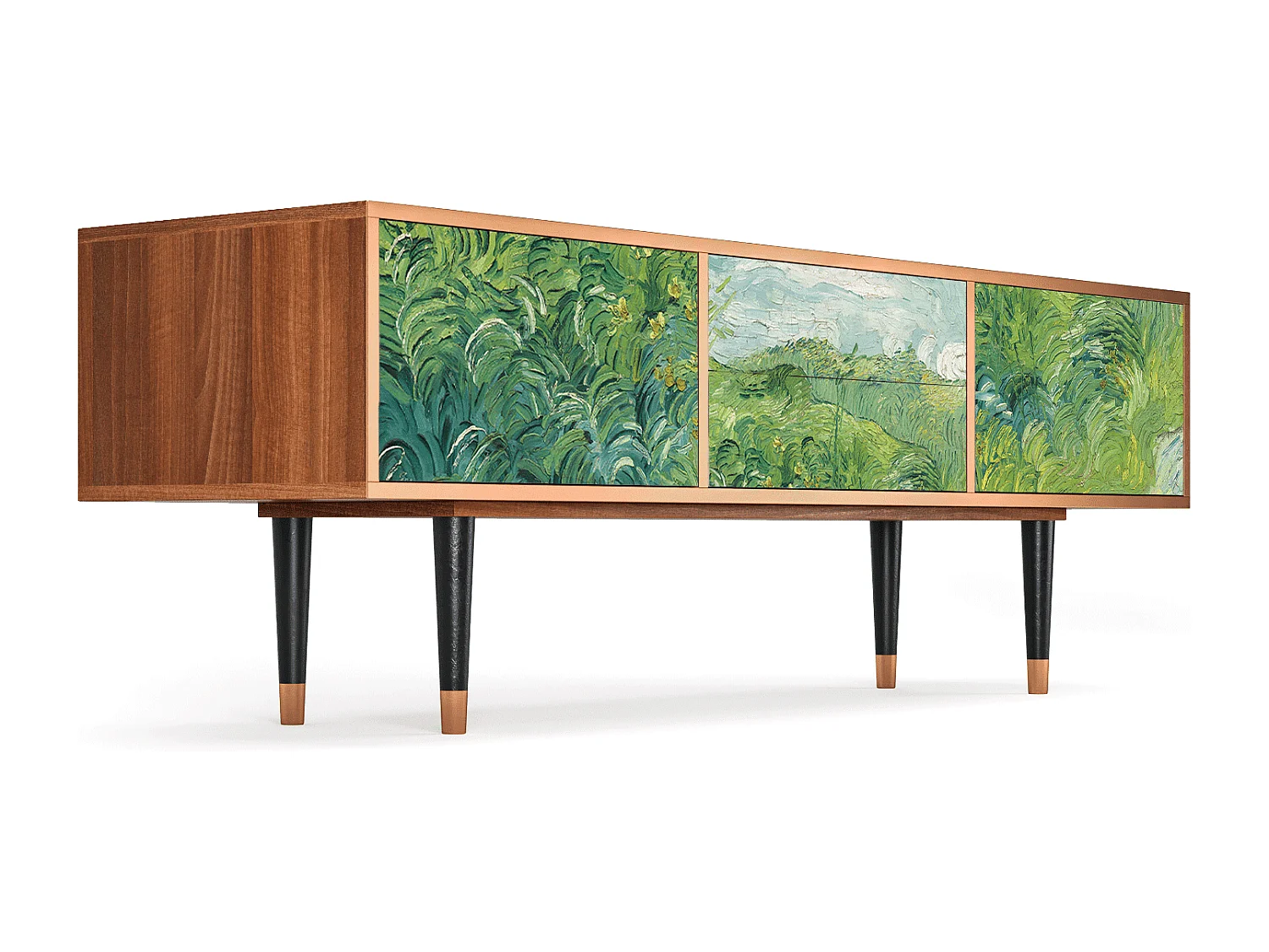 TV-meubel - 170х59х48 cm - T4 - Green Wheat Fields, Walnoot