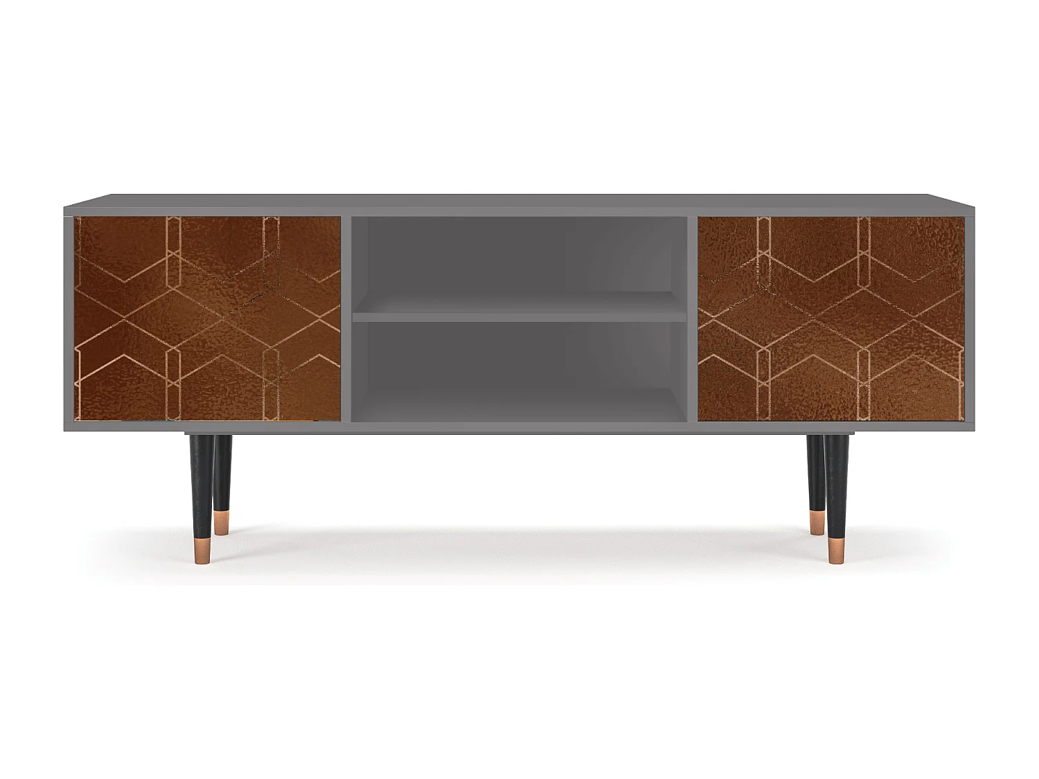 TV-meubel - 170х69х48 cm - T2 - Chocolate Bar, Grijs