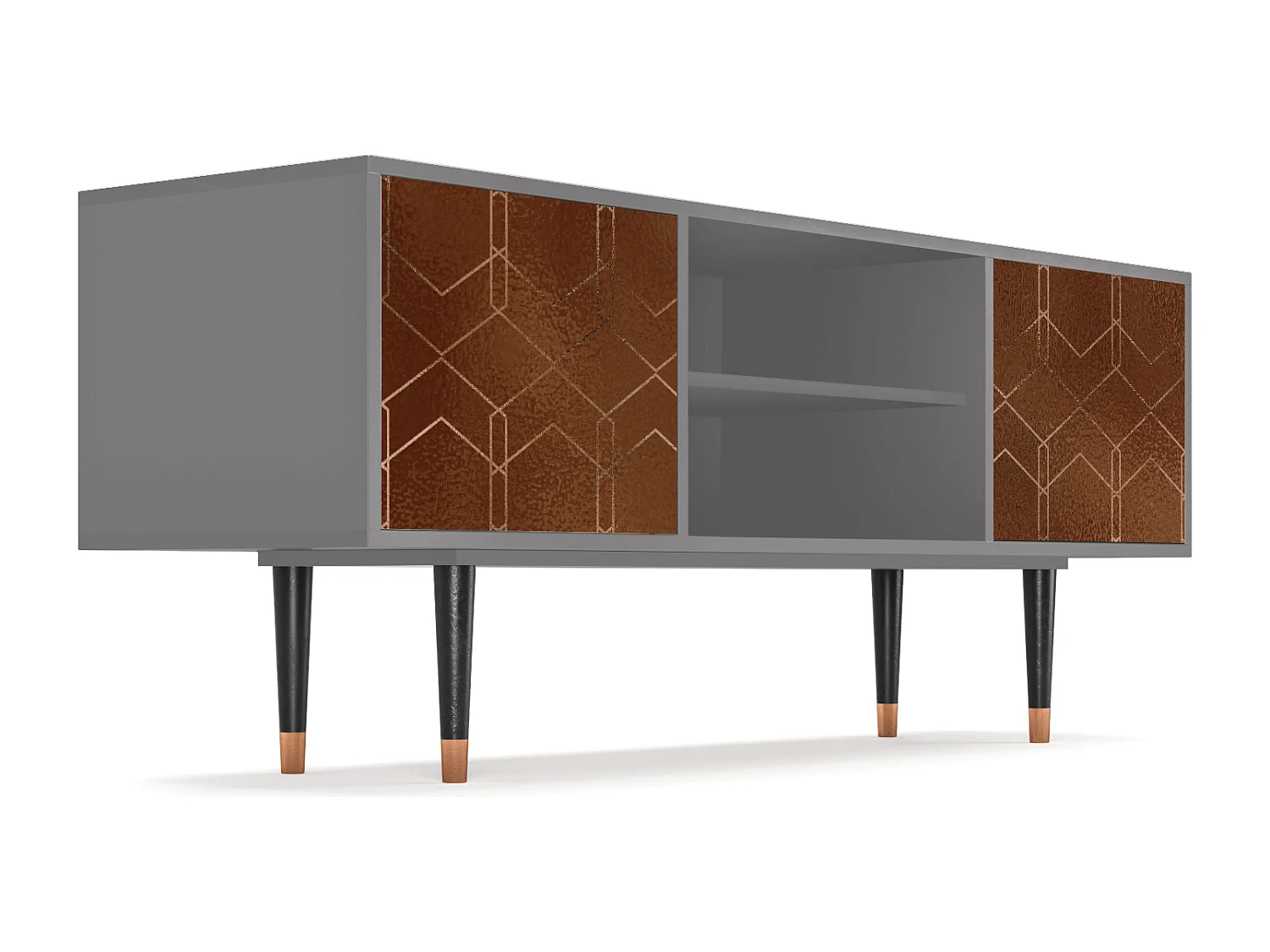 TV-meubel - 170х69х48 cm - T2 - Chocolate Bar, Grijs