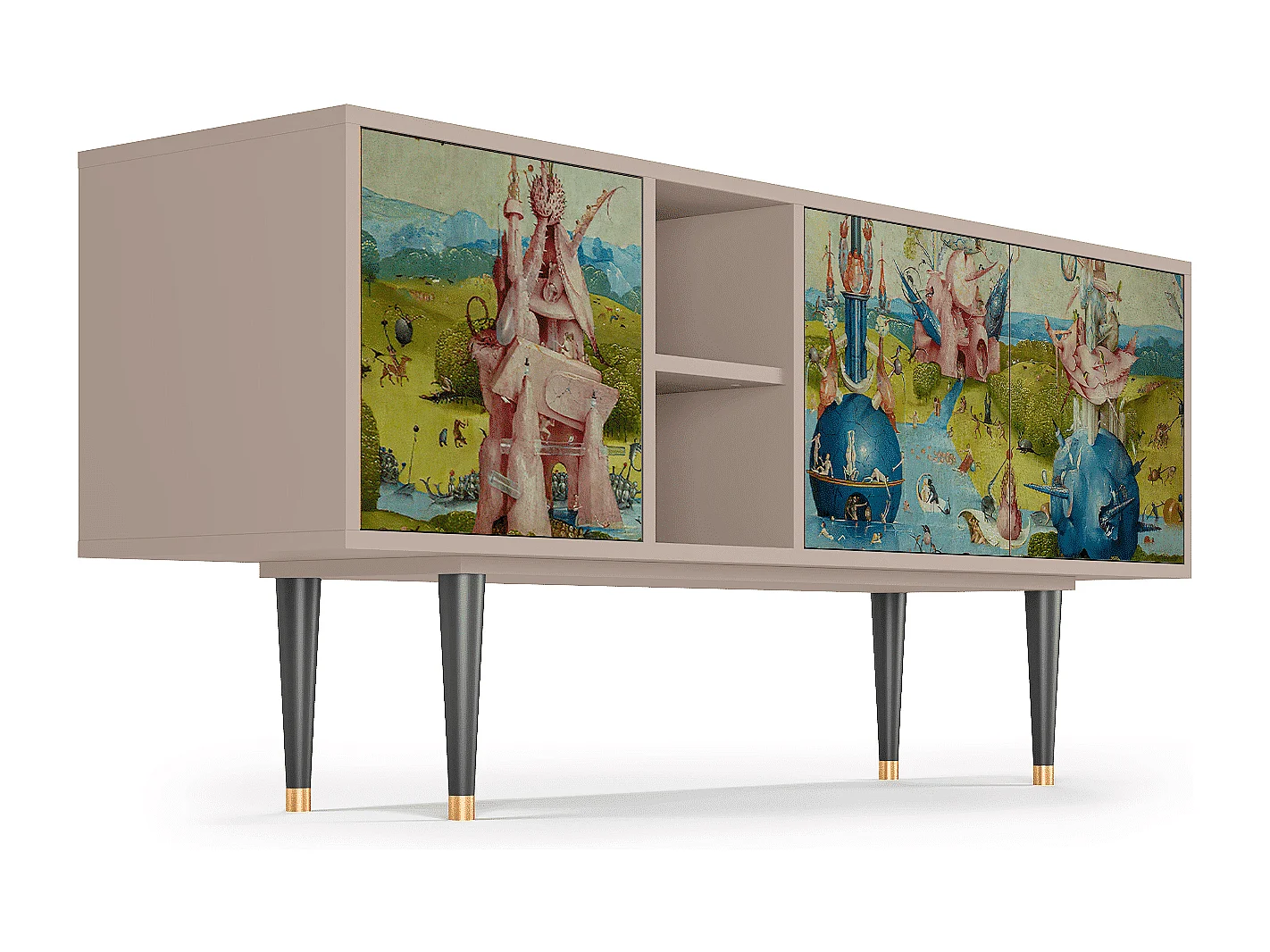 Szafka RTV - 150х69х41 cm - T5 - The Garden 2 by Bosch, Latte