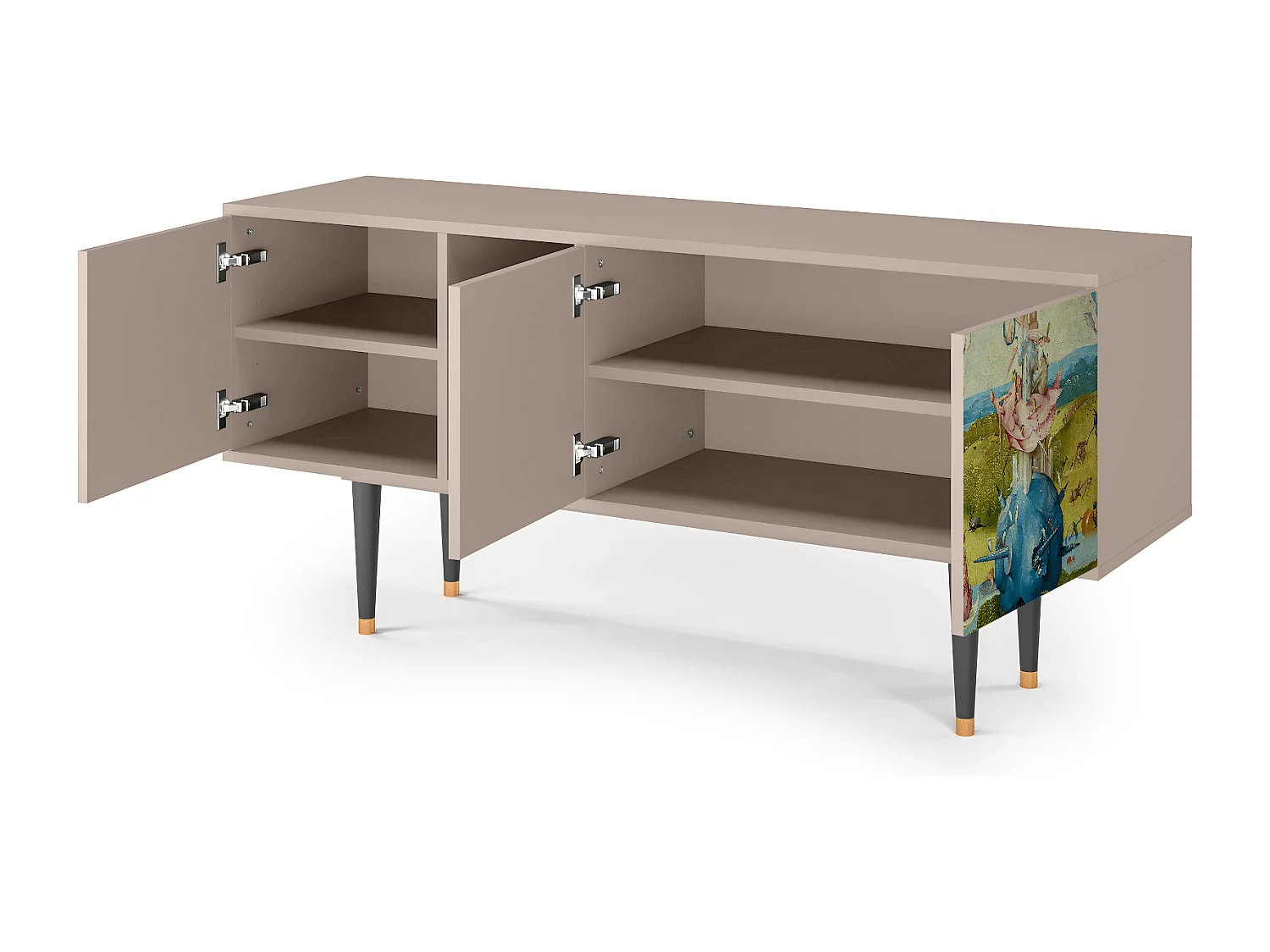 Szafka RTV - 150х69х41 cm - T5 - The Garden 2 by Bosch, Latte