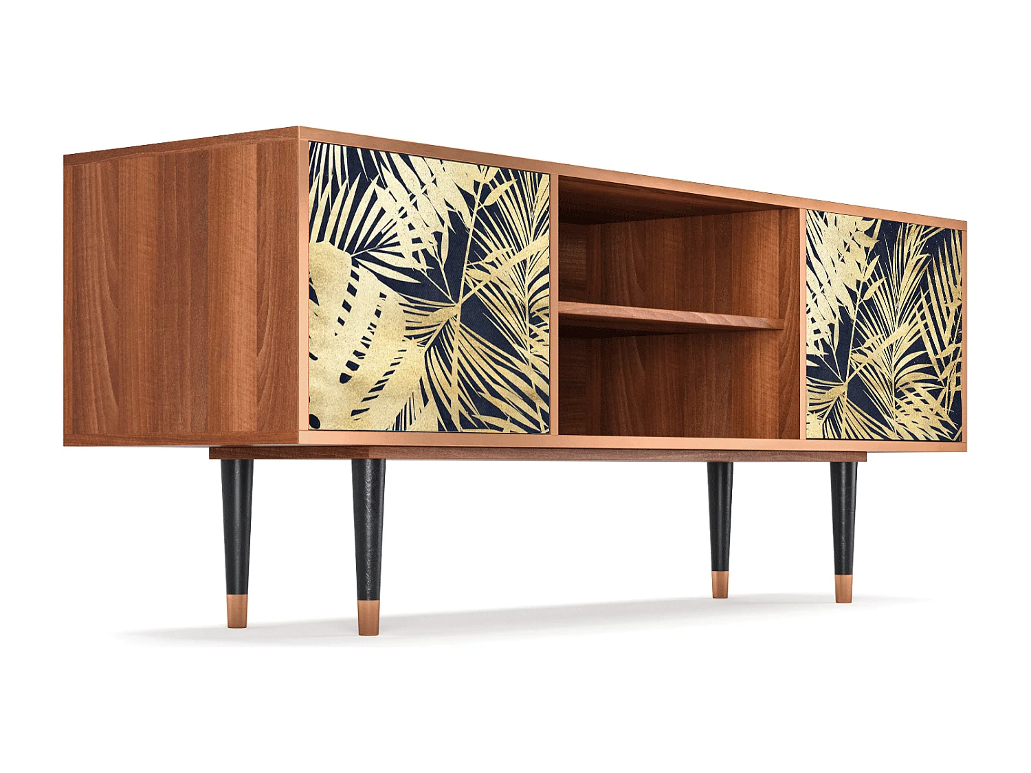 Mobile TV - 170х69х48 cm - T2 - Jungle Vibes, Noce