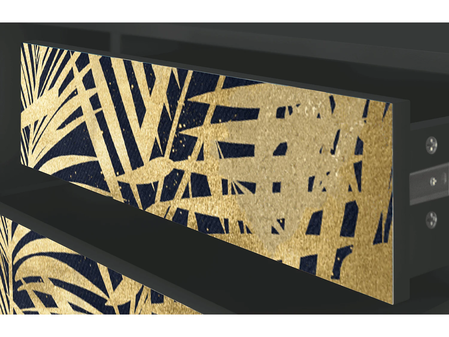 Mueble de TV - 170х59х48 cm - T4 - Jungle Vibes, Antracita