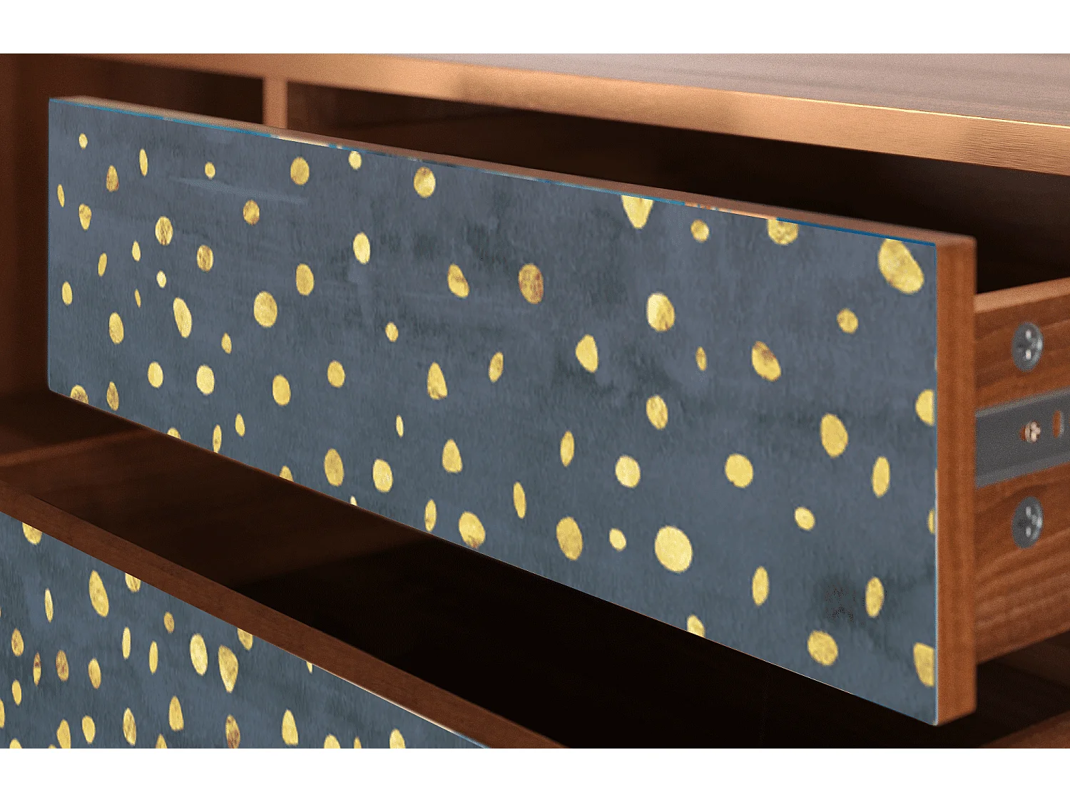 TV-meubel - 170х59х48 cm - T4 - Foggy Lights, Walnoot