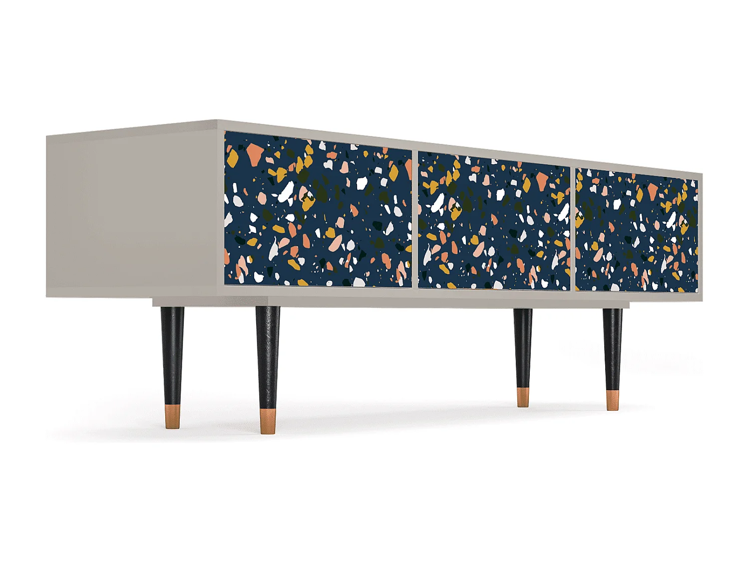 Szafka RTV - 170х59х48 cm - T4 - Night Sky Langhterns, Piaskowy