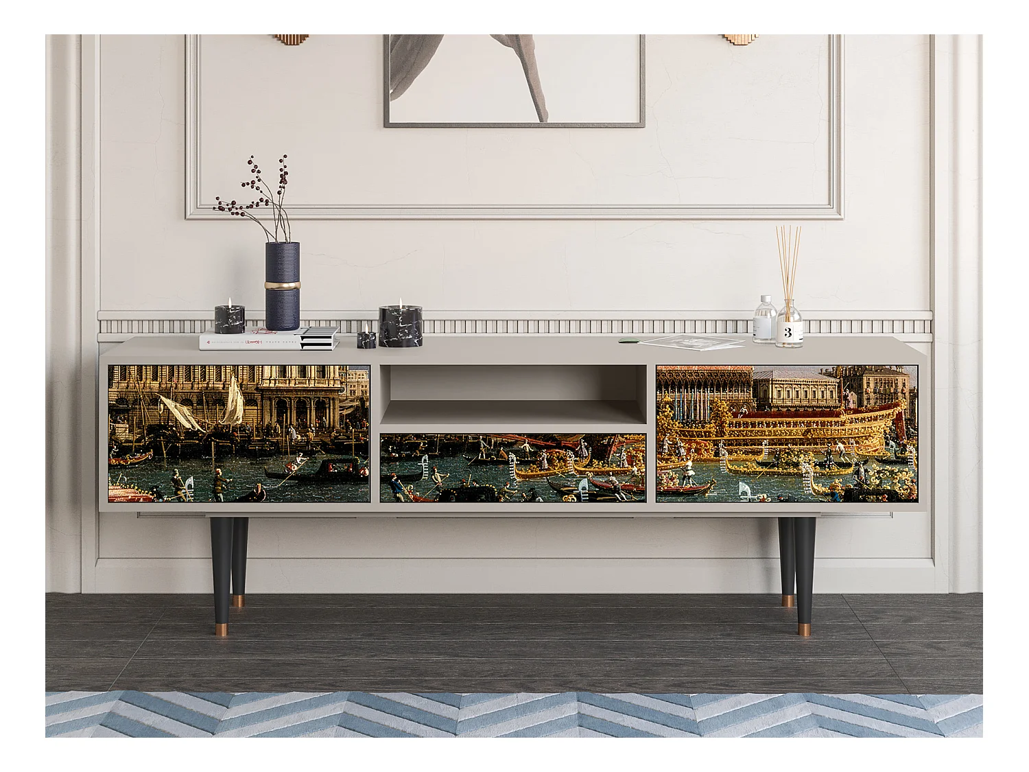 Meuble TV - 170х59х41 cm - T6 - The Bucintoro, Sable